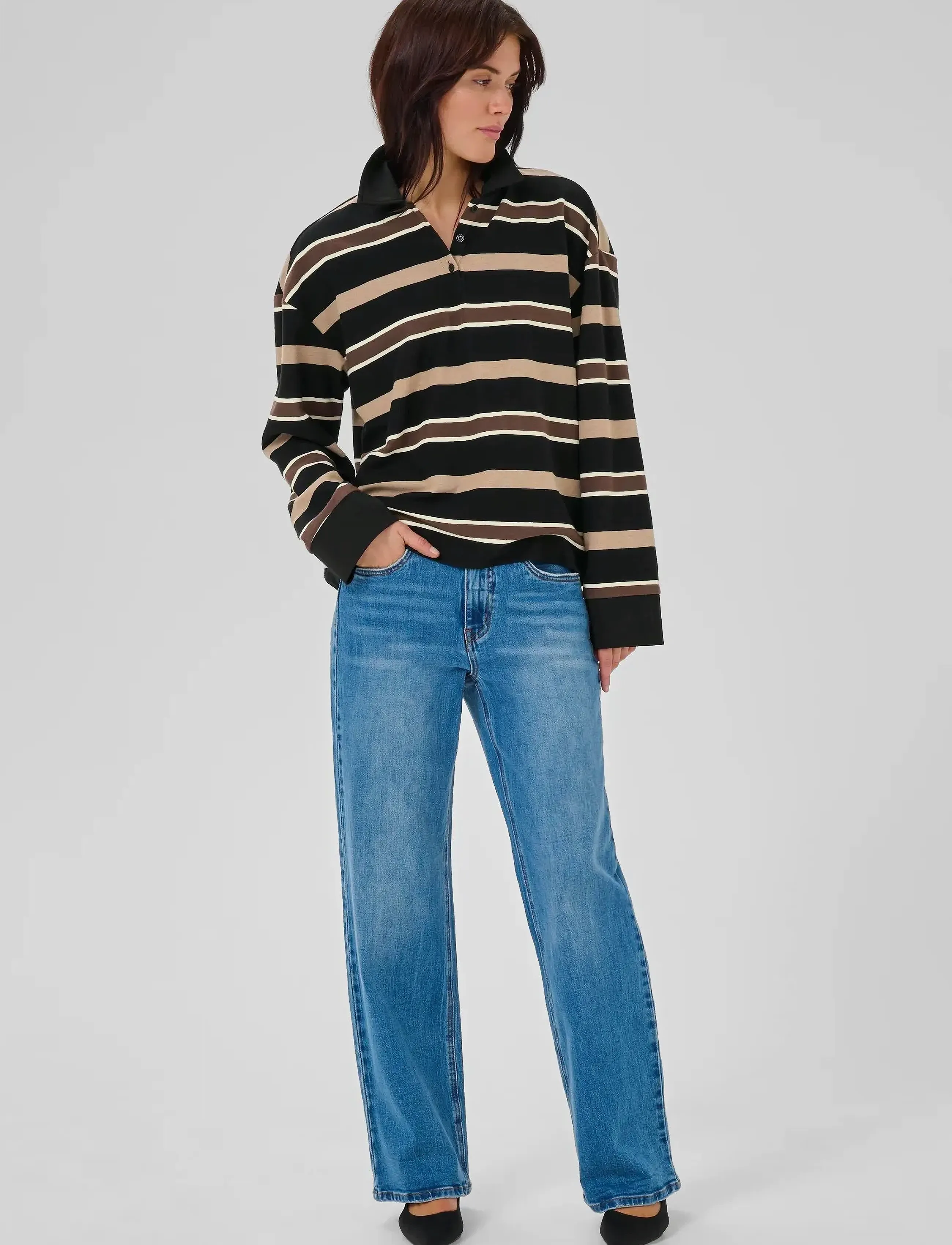 My Essential Wardrobe - SalinaMW Polo Blouse - black - 3