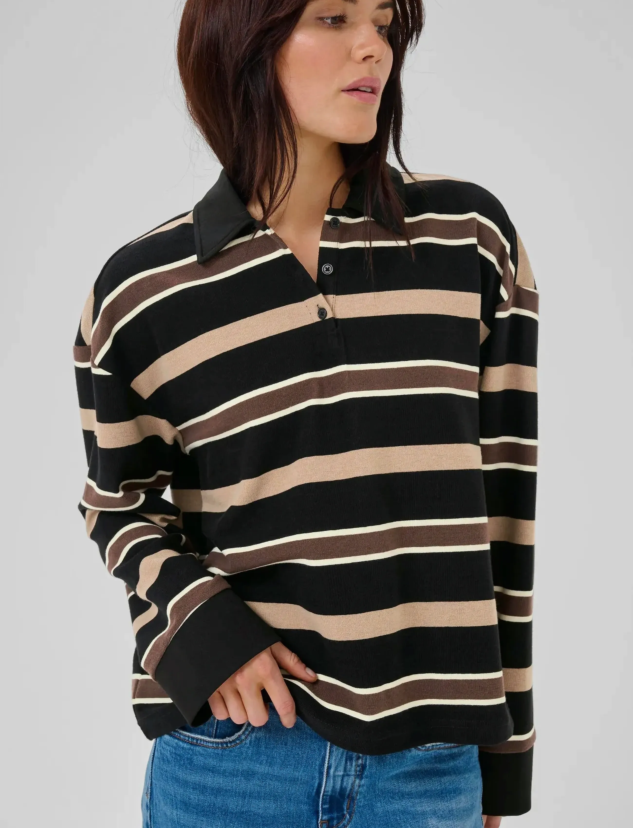 My Essential Wardrobe - SalinaMW Polo Blouse - black - 5
