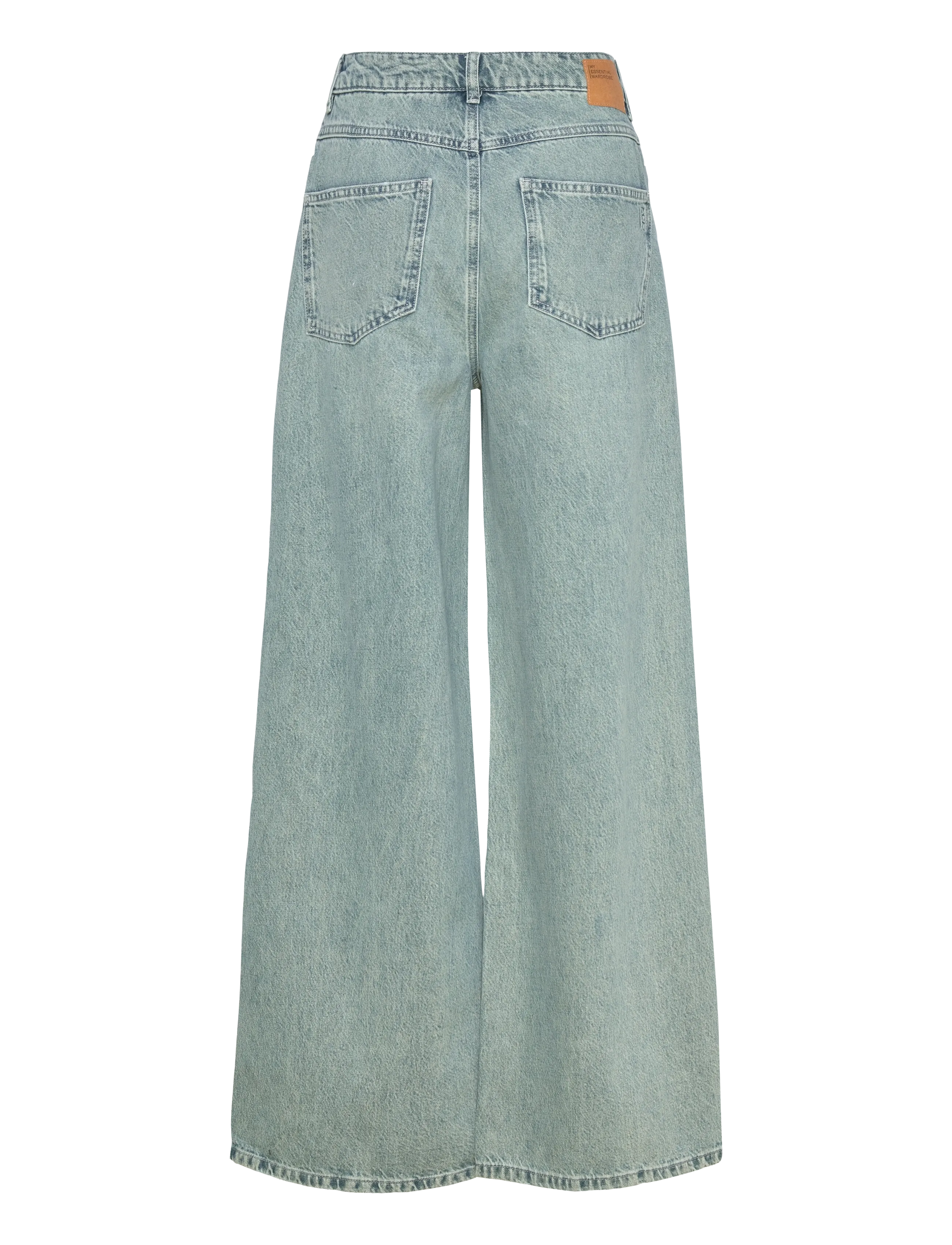 My Essential Wardrobe - MWMalin 174 Wrap X-Wide - wide leg jeans - light blue dirty wash - 1