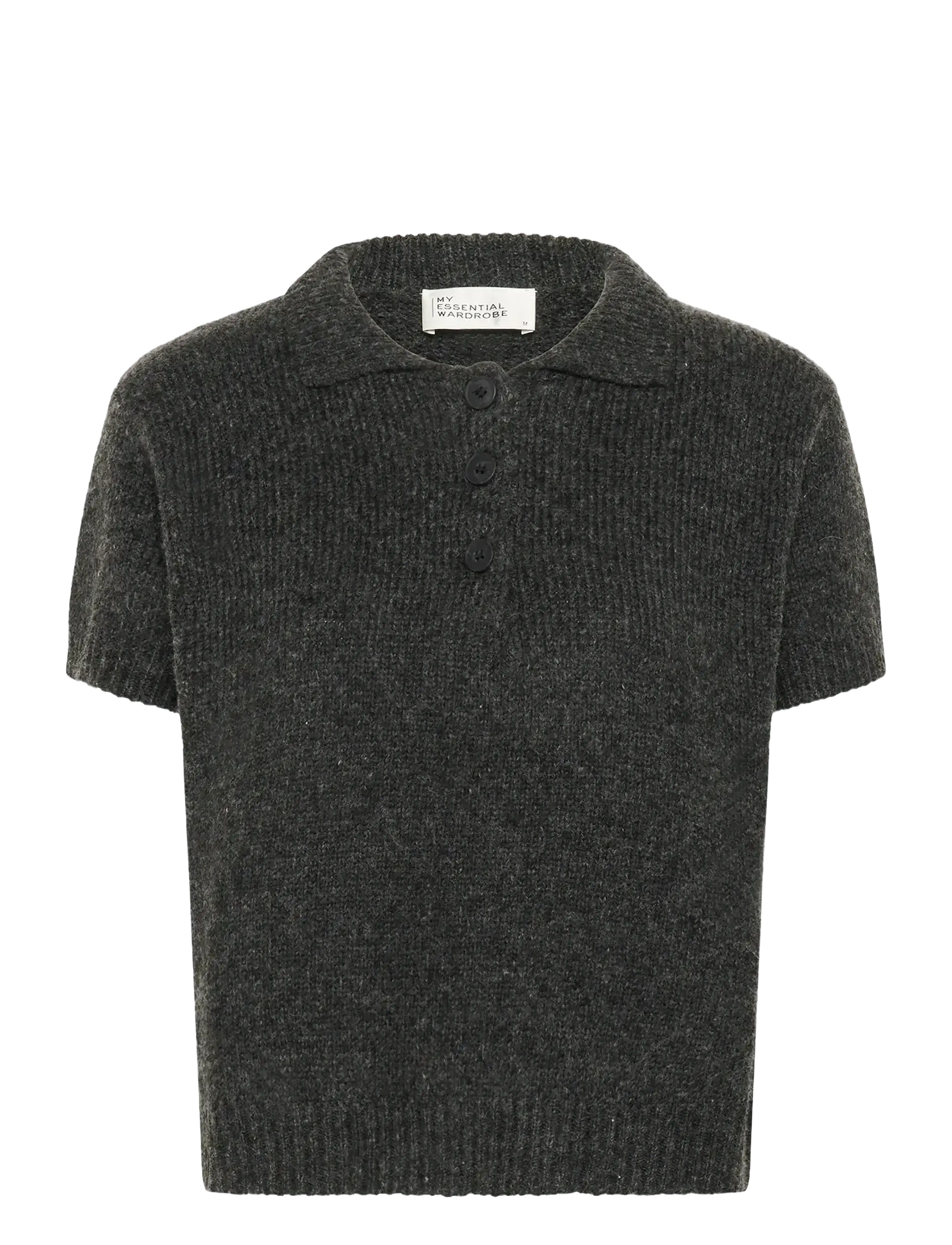 MY ESSENTIAL WARDROBE Palomamw Knit Polo Ss Grün - L - Damen
