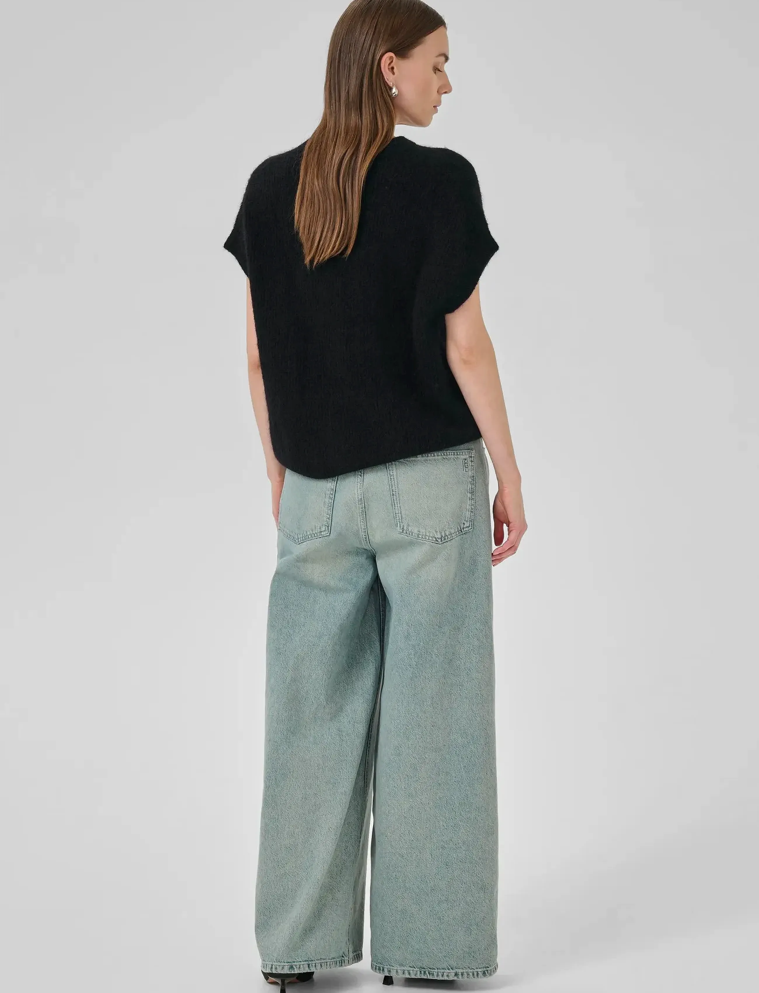 My Essential Wardrobe - SivaMW OS Knit Cardigan - cardigans - black - 4