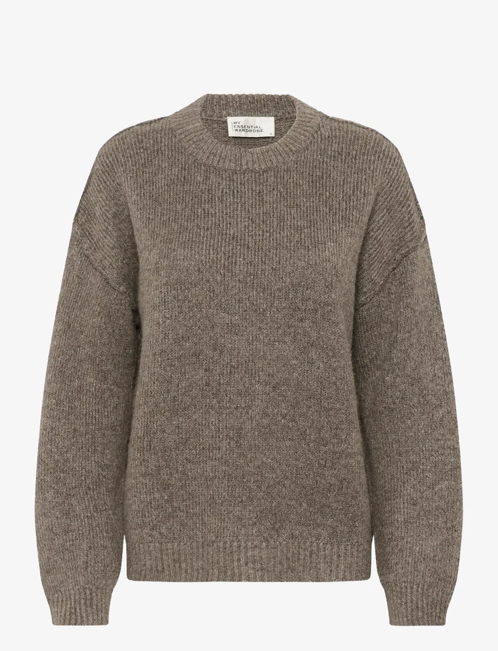 My Essential Wardrobe - PalomaMW Knit Pullover - swetry - brown melange - 1