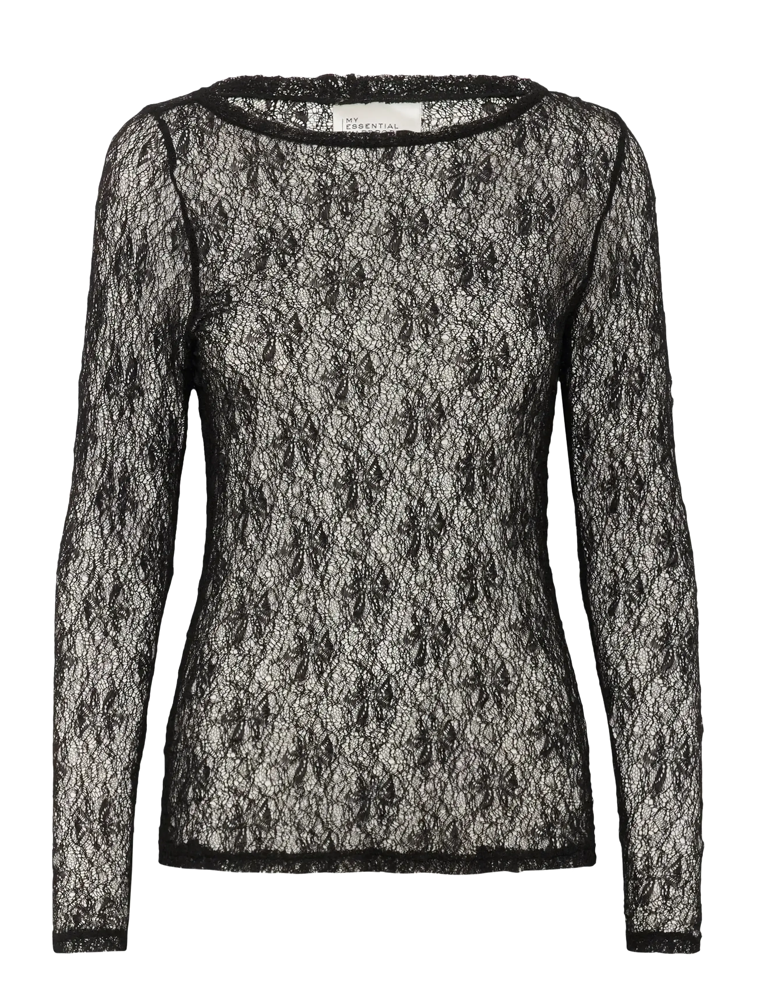 MY ESSENTIAL WARDROBE Mwrita Boatneck Ls Bluse Schwarz - S - Damen