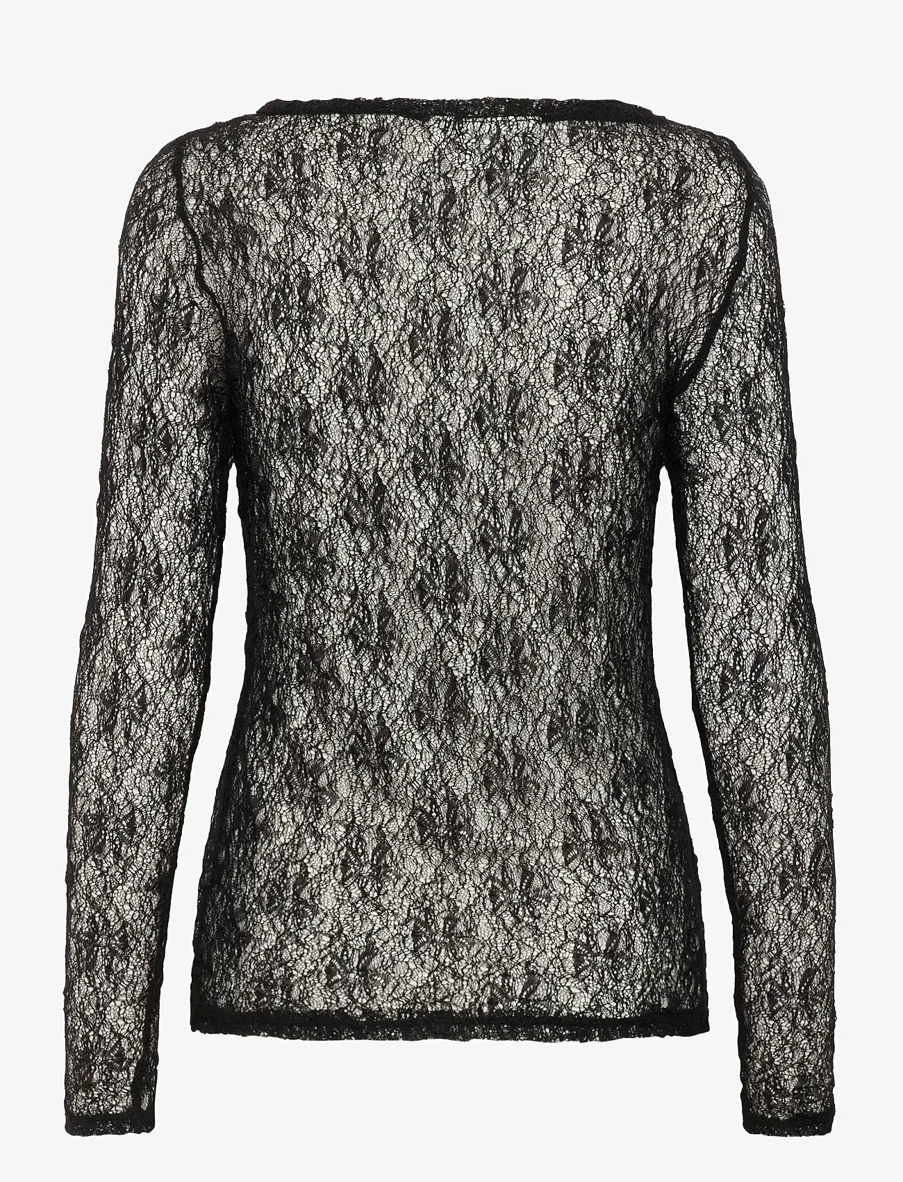 My Essential Wardrobe - MWRita Boatneck LS Blouse - långärmade toppar - black - 2