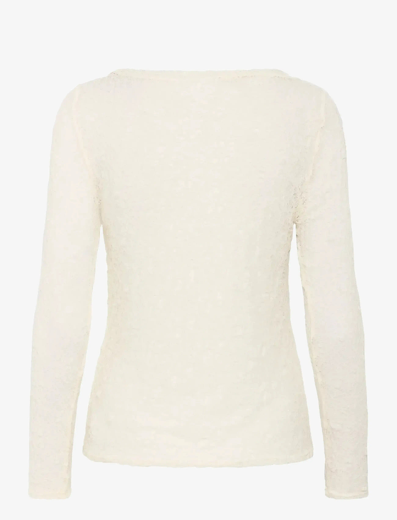 My Essential Wardrobe - MWRita Boatneck LS Blouse - langærmede toppe - snow white - 2