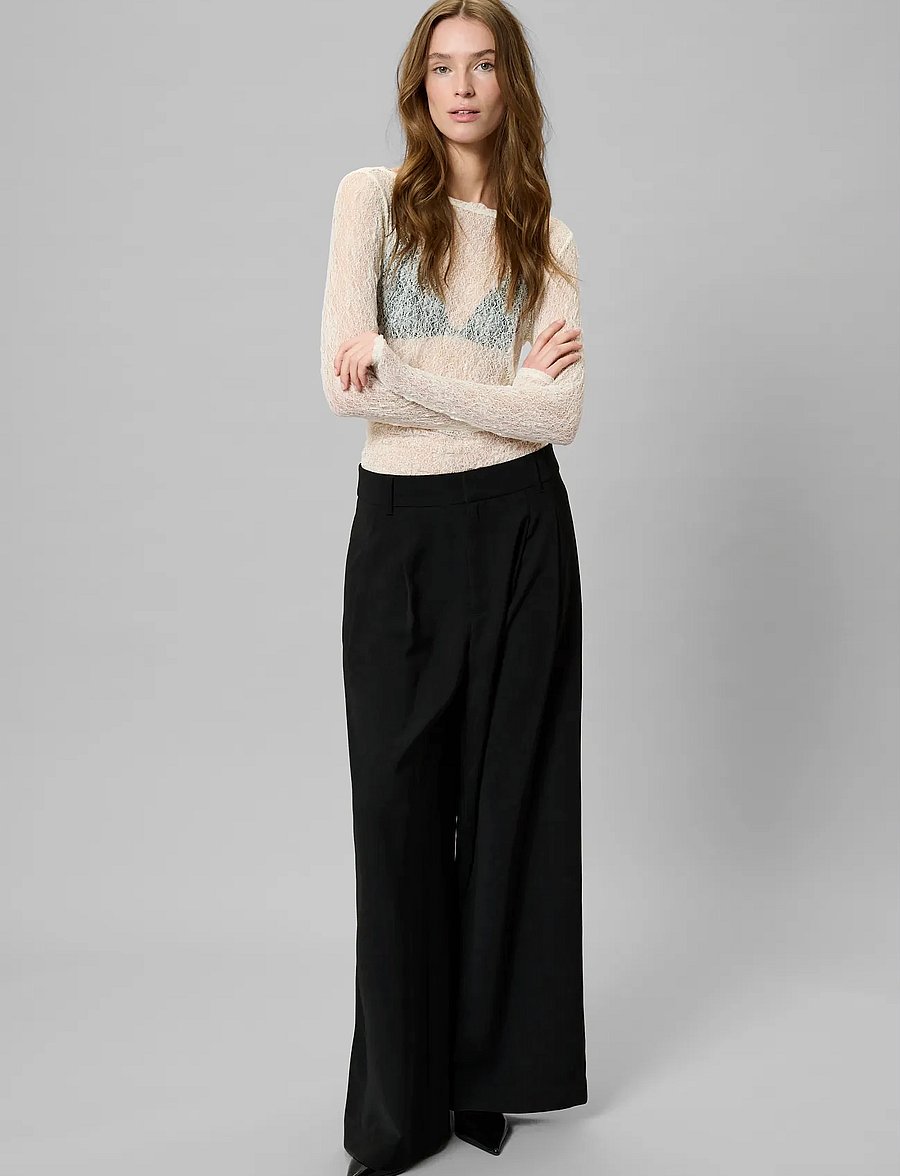 My Essential Wardrobe - MWRita Boatneck LS Blouse - palaidinukės ilgomis rankovėmis - snow white - 3