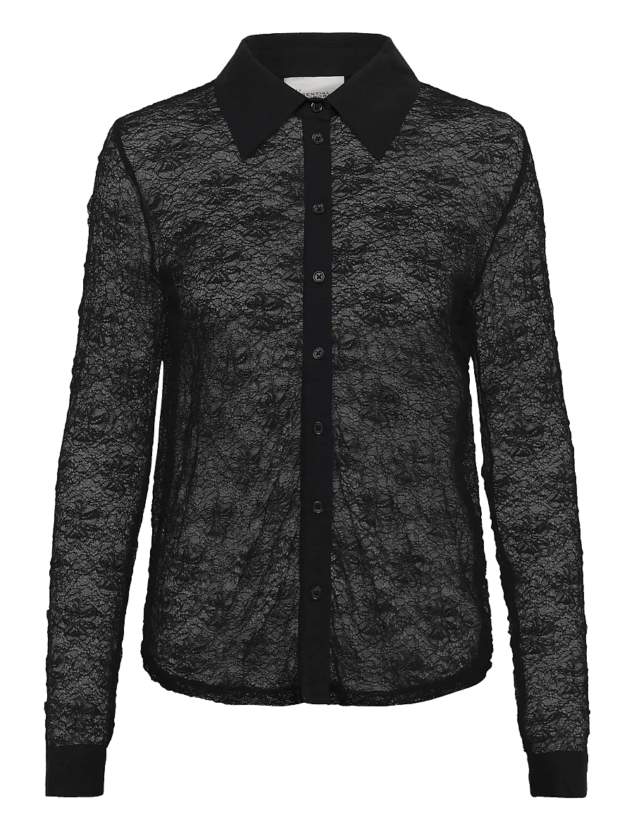 My Essential Wardrobe - MWRita Shirt - langärmlige hemden - black - 1
