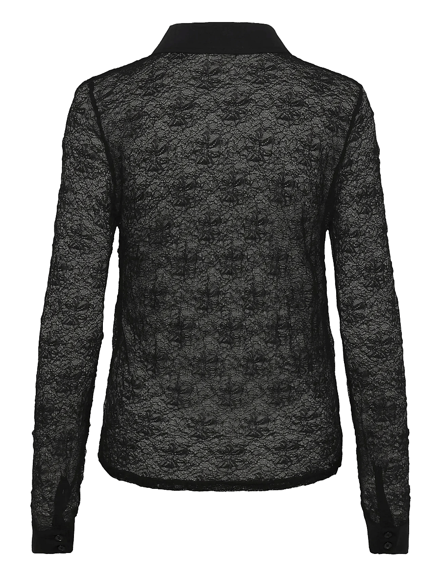 My Essential Wardrobe - MWRita Shirt - langärmlige hemden - black - 2
