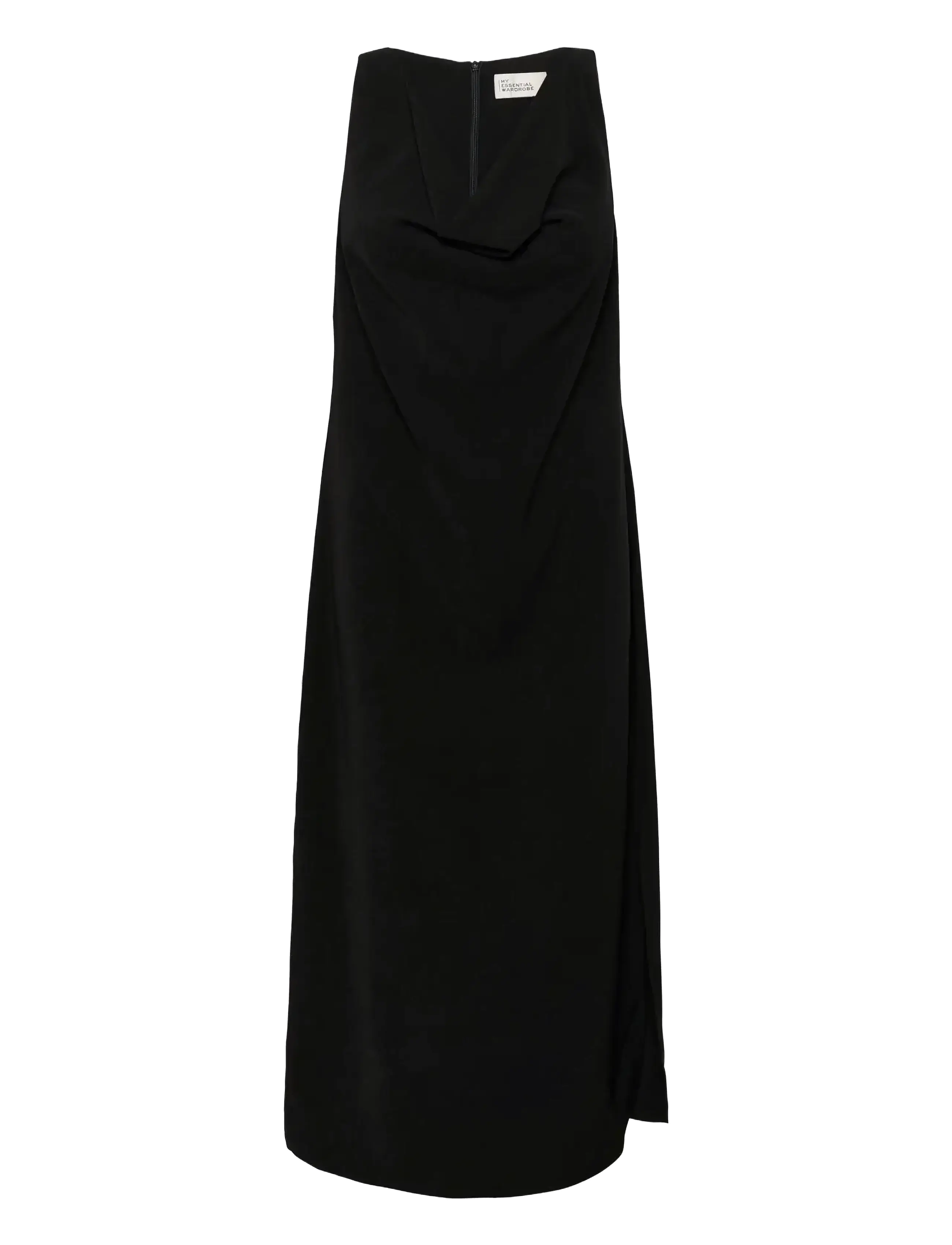 My Essential Wardrobe MWMille Waterfall Dress - My Essential Wardrobe - BLACK / black