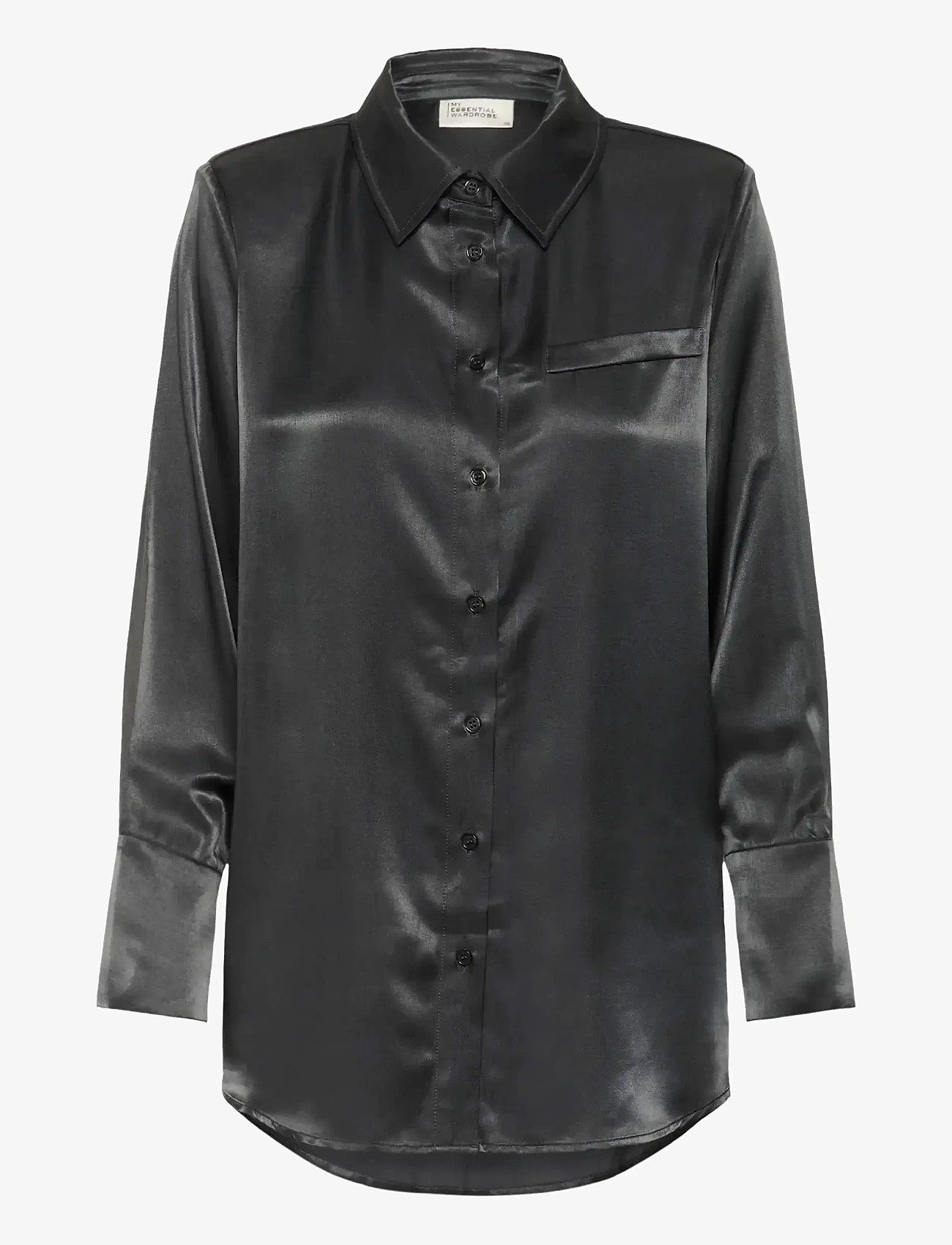 My Essential Wardrobe - MWEstelle Shirt - långärmade skjortor - asphalt - 1