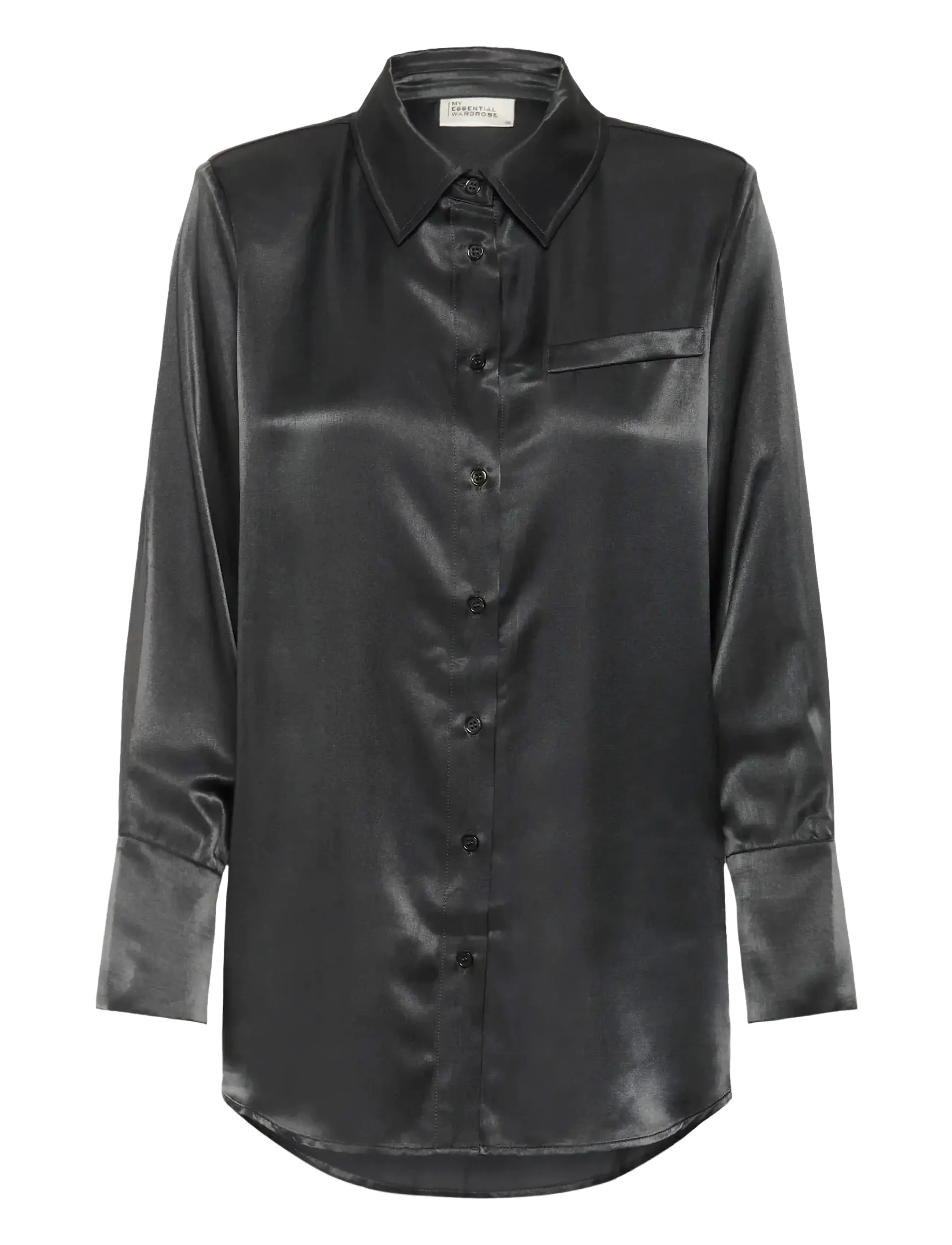 My Essential Wardrobe MWEstelle Shirt - Bluser & Skjorter - ASPHALT / black