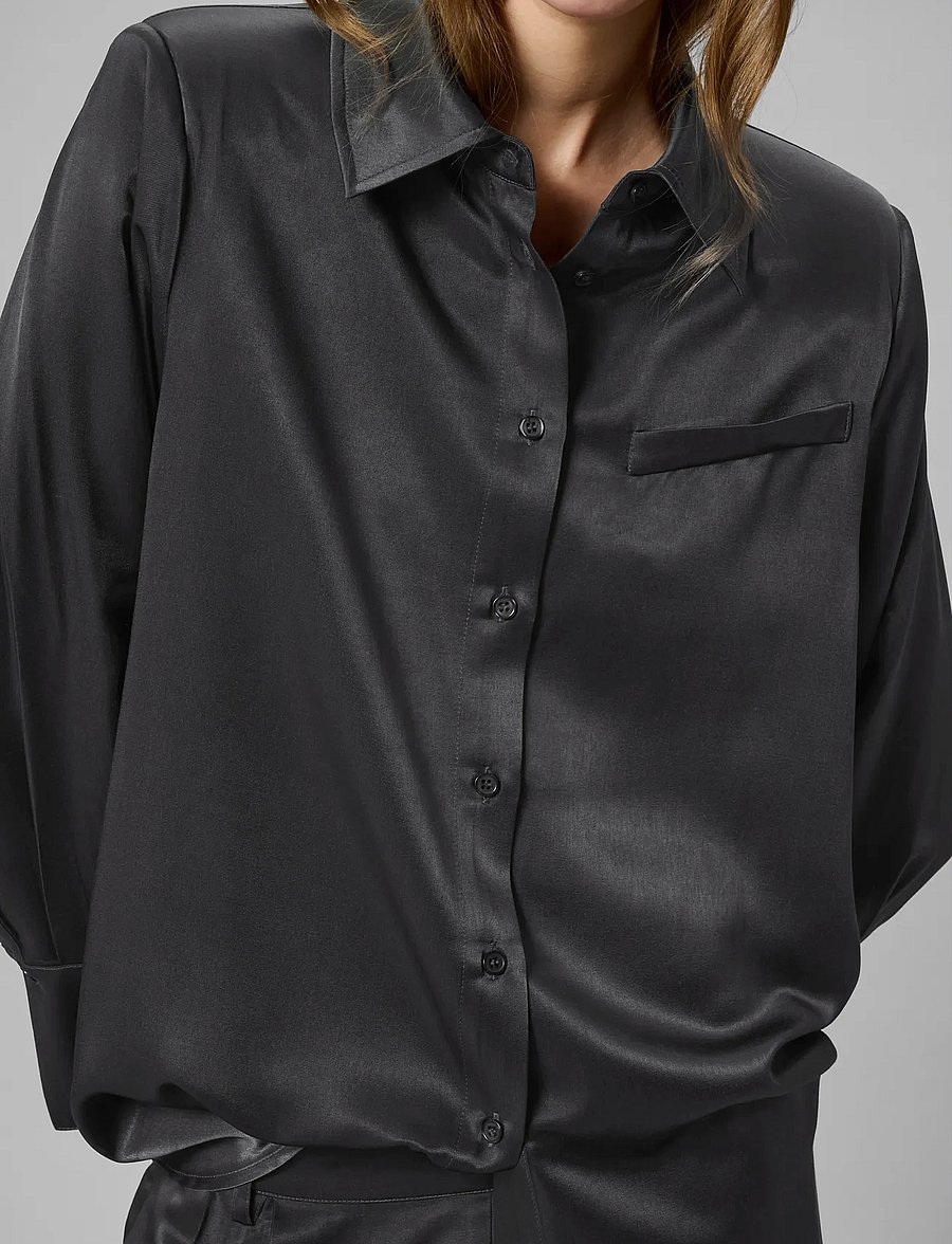My Essential Wardrobe - MWEstelle Shirt - långärmade skjortor - asphalt - 5