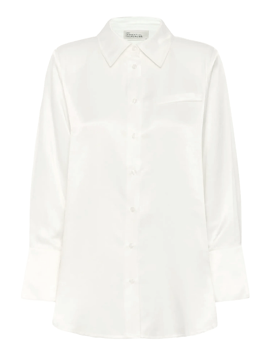 My Essential Wardrobe - MWEstelle Shirt - koszule z długimi rękawami - snow white - 1