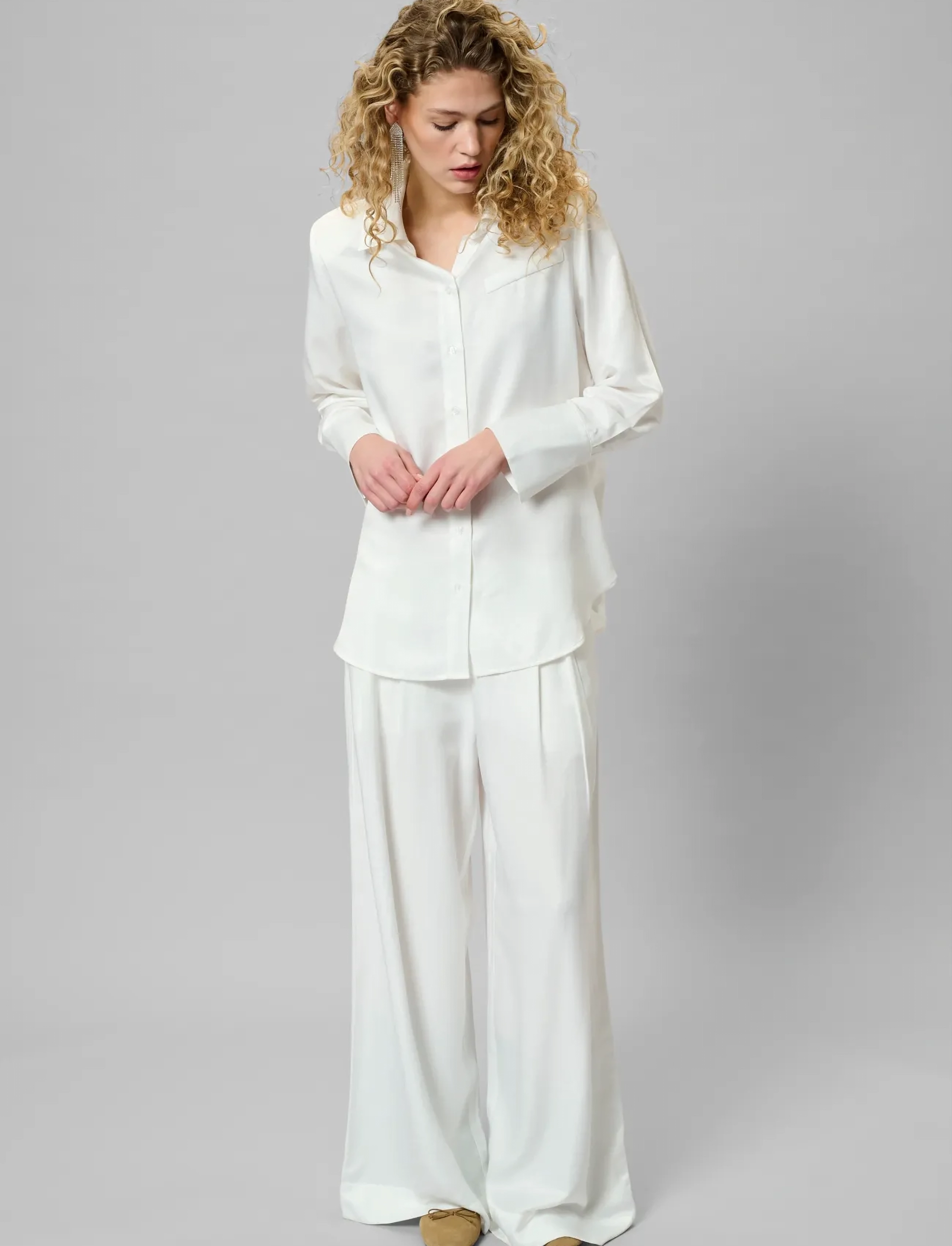 My Essential Wardrobe - MWEstelle Shirt - långärmade skjortor - snow white - 3