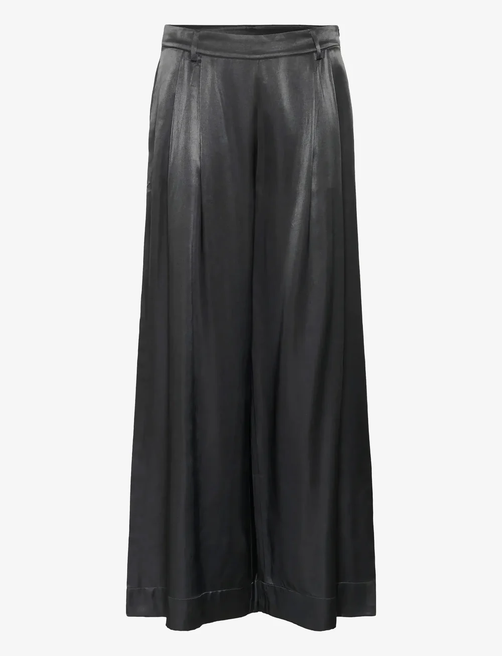 My Essential Wardrobe - MWEstelle Wide pant - vida byxor - asphalt - 1