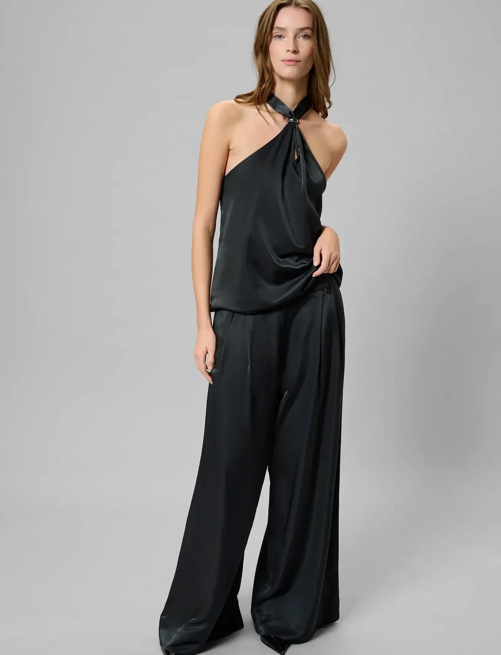 My Essential Wardrobe - MWEstelle Wide pant - vida byxor - asphalt - 3
