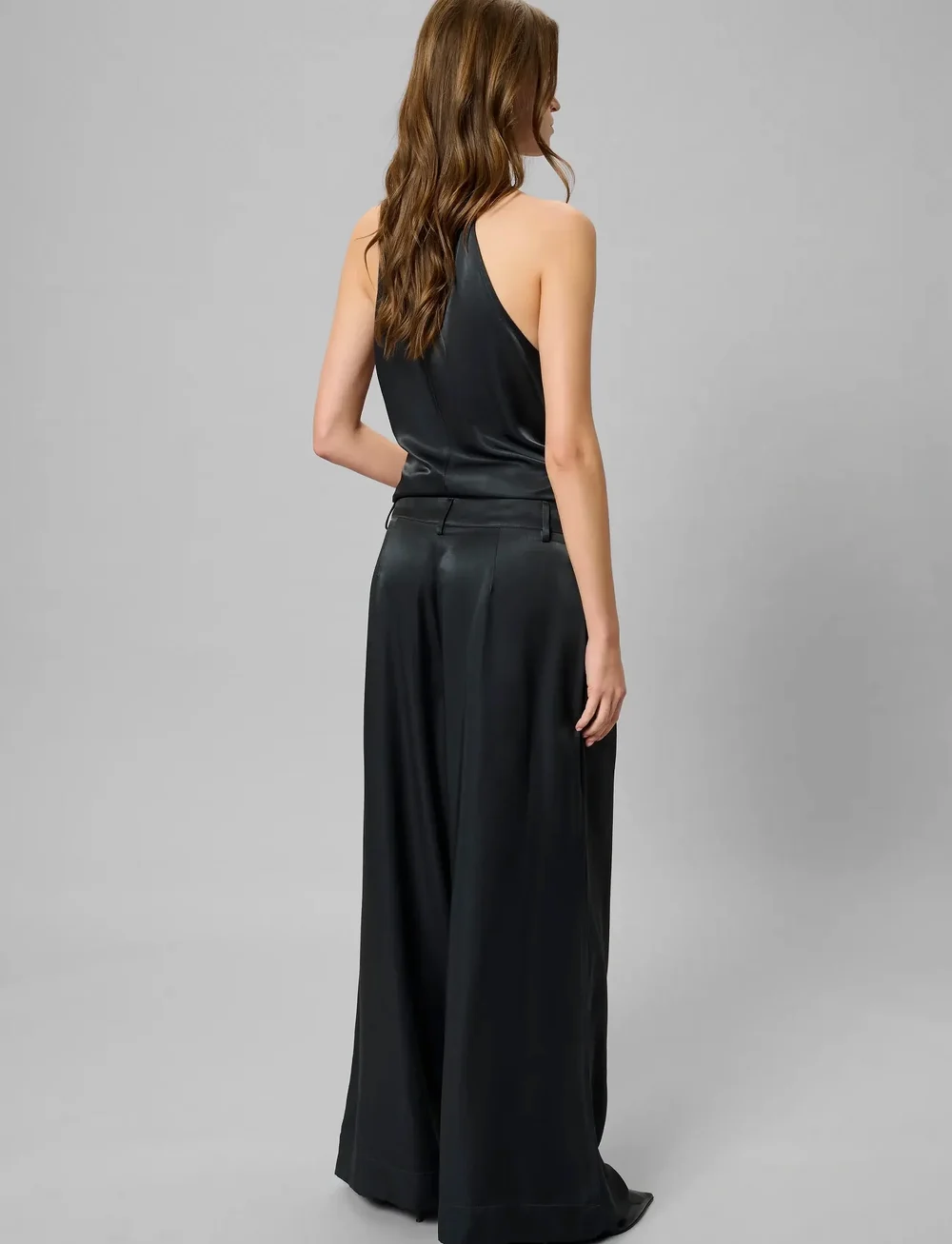 My Essential Wardrobe - MWEstelle Wide pant - vida byxor - asphalt - 4