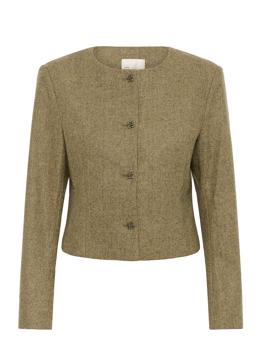 My Essential Wardrobe - MWBilla Short blazer - stuttir jakkar - amber melange - 1