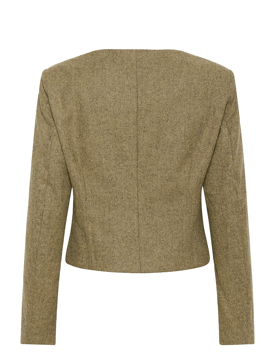My Essential Wardrobe - MWBilla Short blazer - stuttir jakkar - amber melange - 2