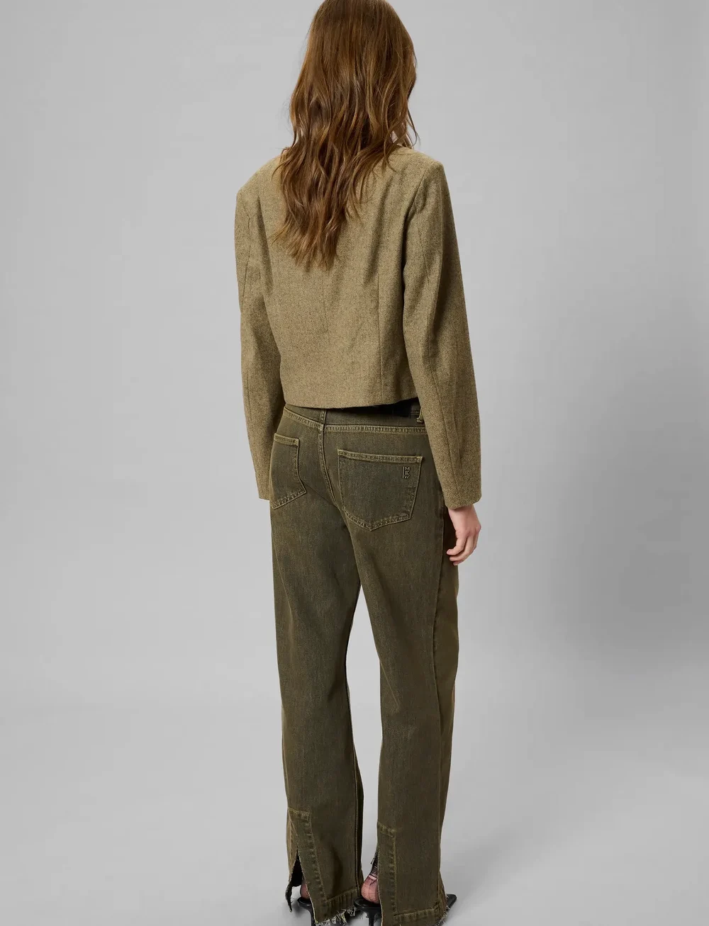 My Essential Wardrobe - MWBilla Short blazer - cropped-blazer - amber melange - 4