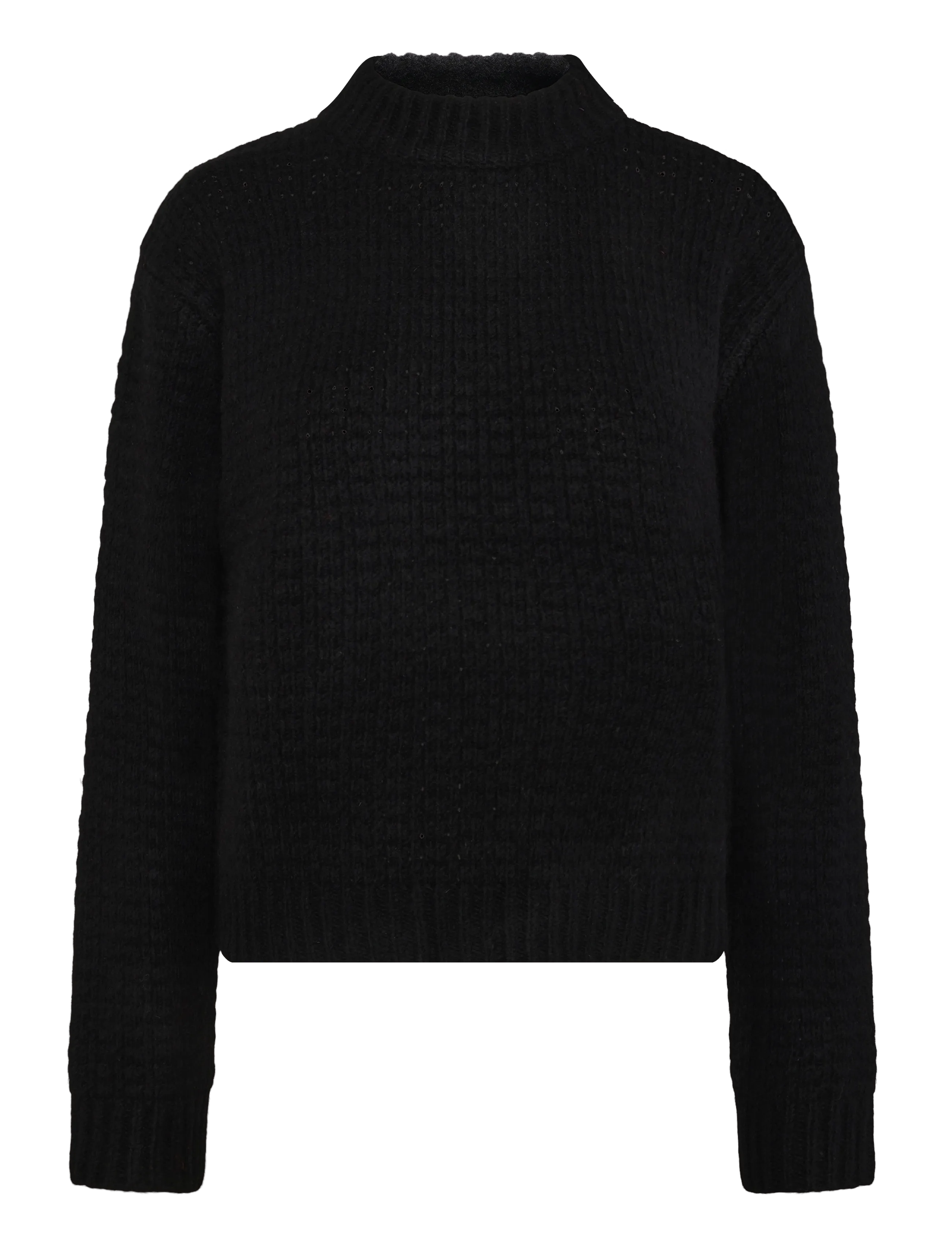 My Essential Wardrobe MWOlivia Knit Pullover - Kõrge kaelusega kudumid - BLACK / black
