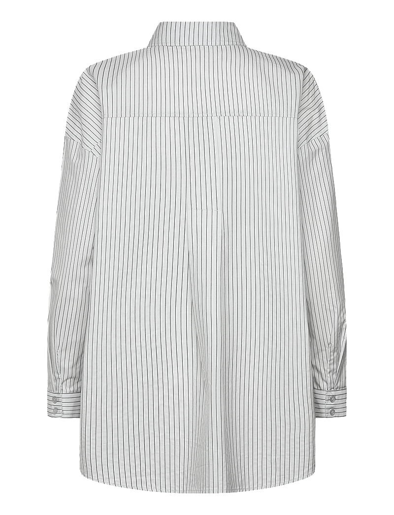 My Essential Wardrobe - JeanMW Boxy Shirt - pikkade varrukatega särgid - pearlblue stiped - 1