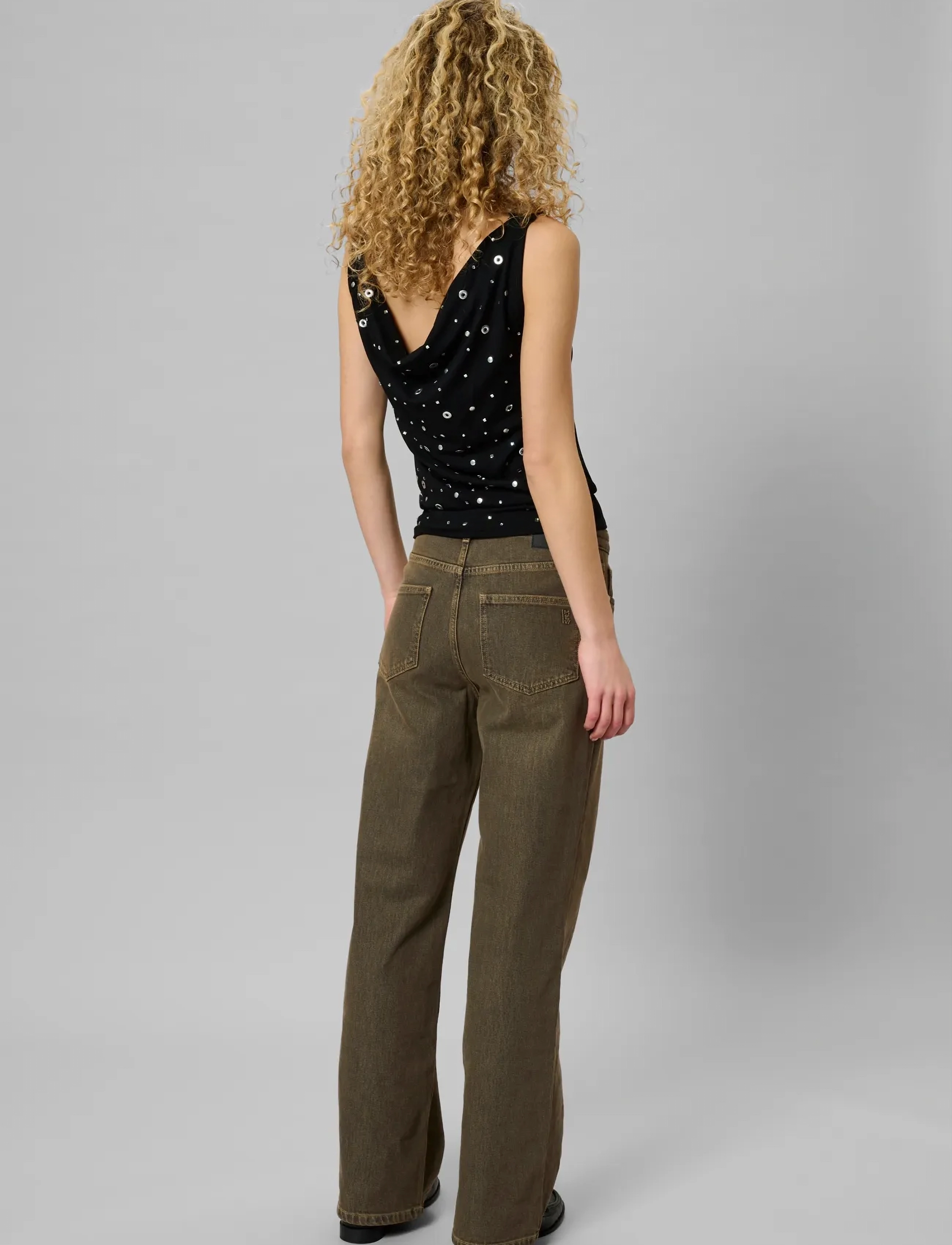 My Essential Wardrobe - MWLouis 139 High Wide - wide leg jeans - amber retro wash - 4