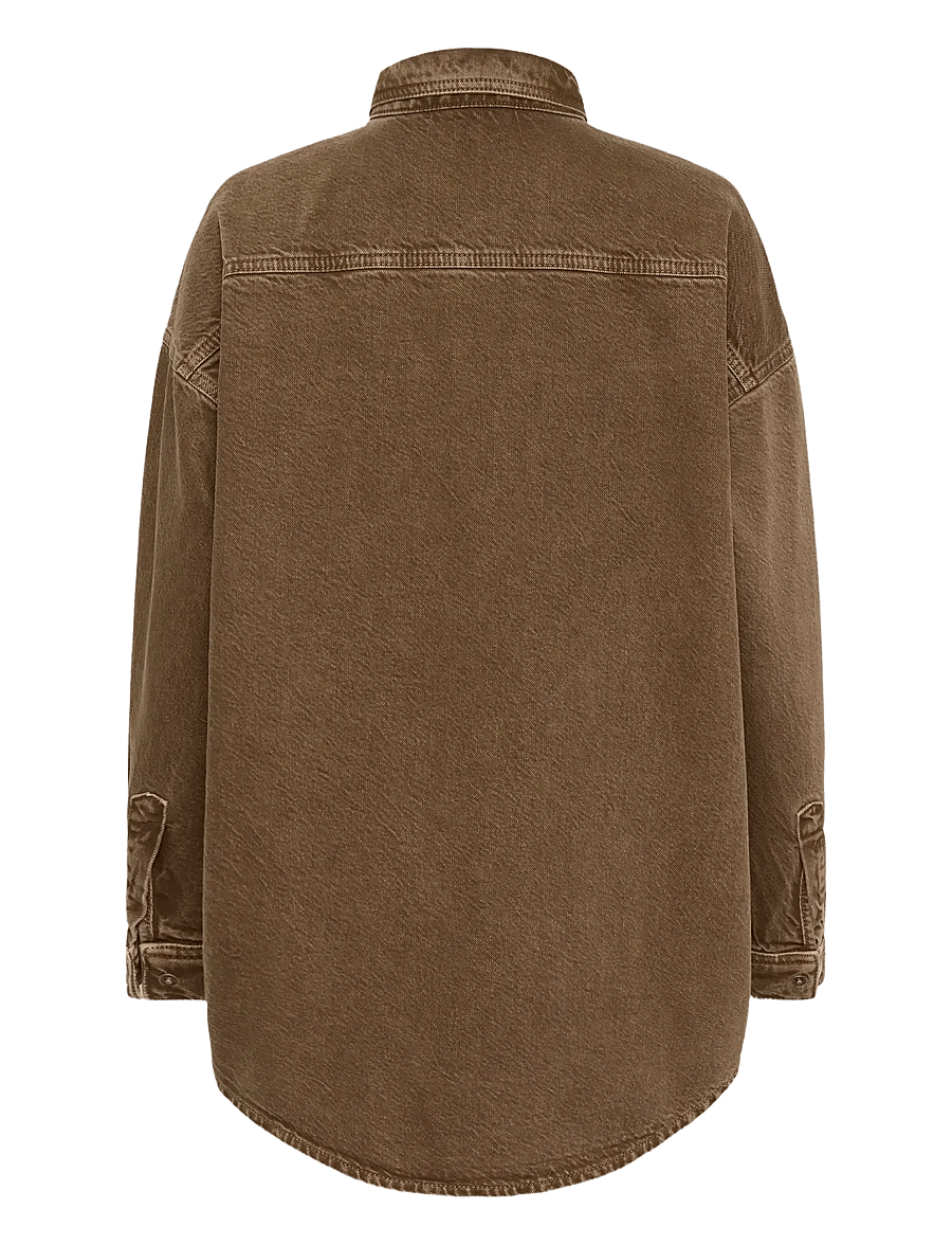 My Essential Wardrobe - MWMalo 175 Shirt - tobacco brown washed - 2