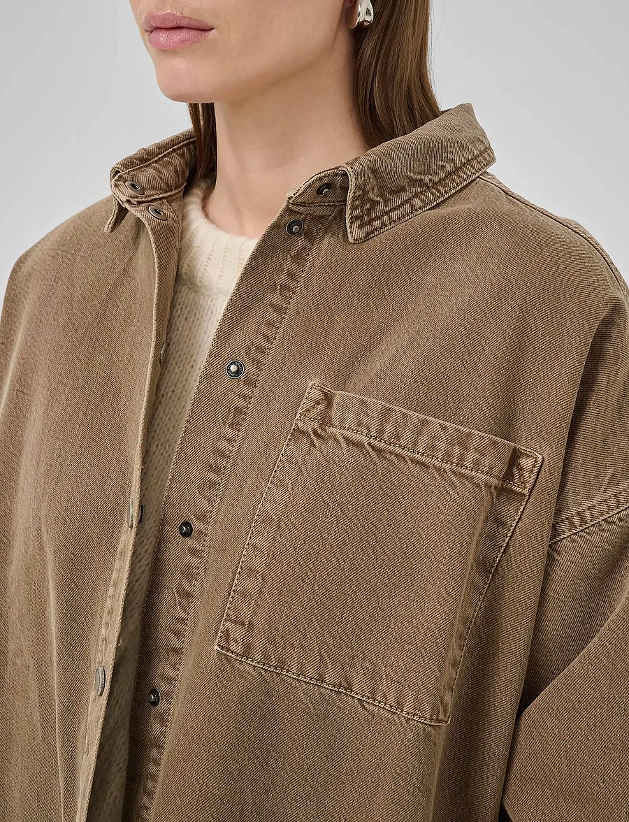 My Essential Wardrobe - MWMalo 175 Shirt - tobacco brown washed - 5