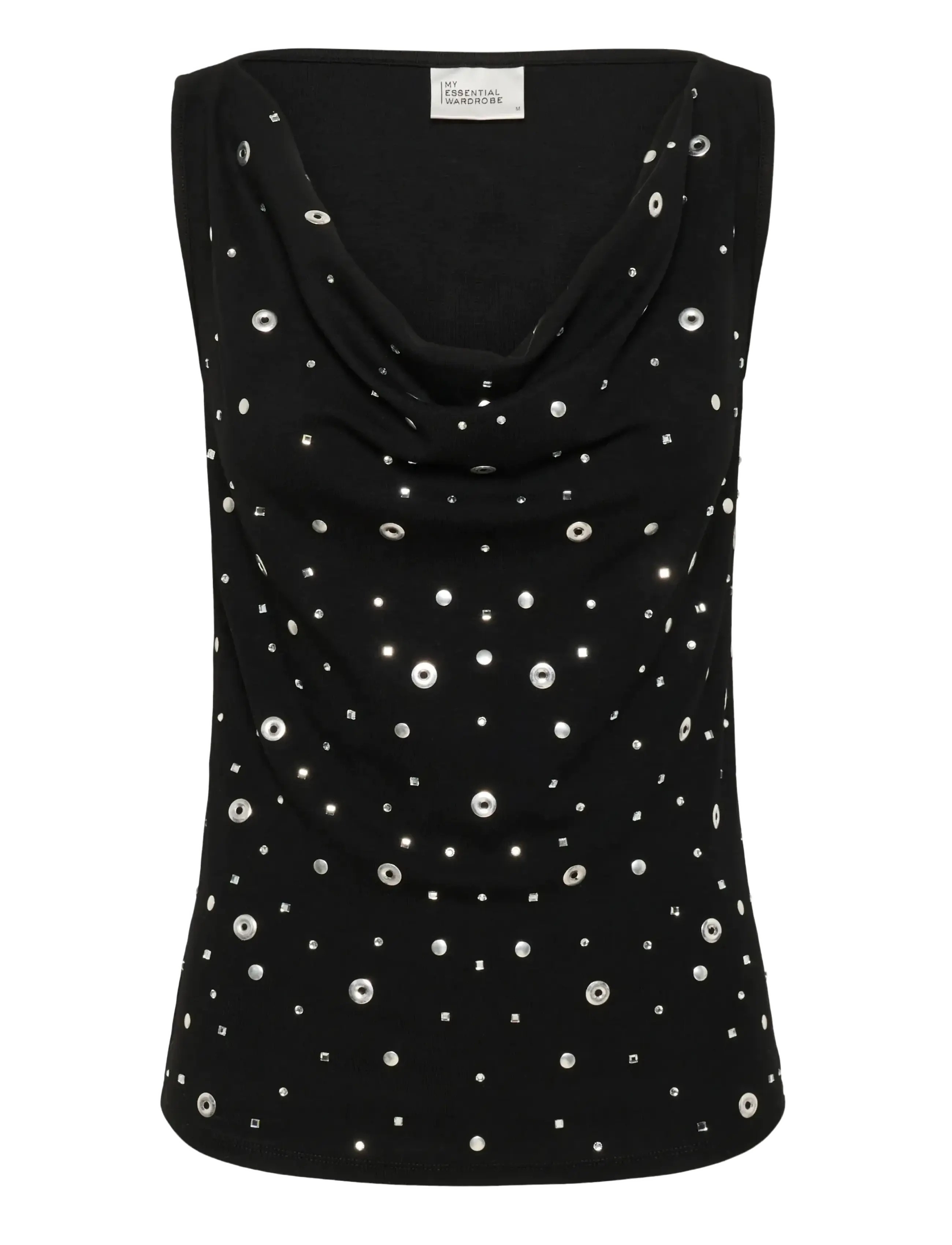 MY ESSENTIAL WARDROBE Mwgiggo Waterfall Oberteil Schwarz - S - Damen