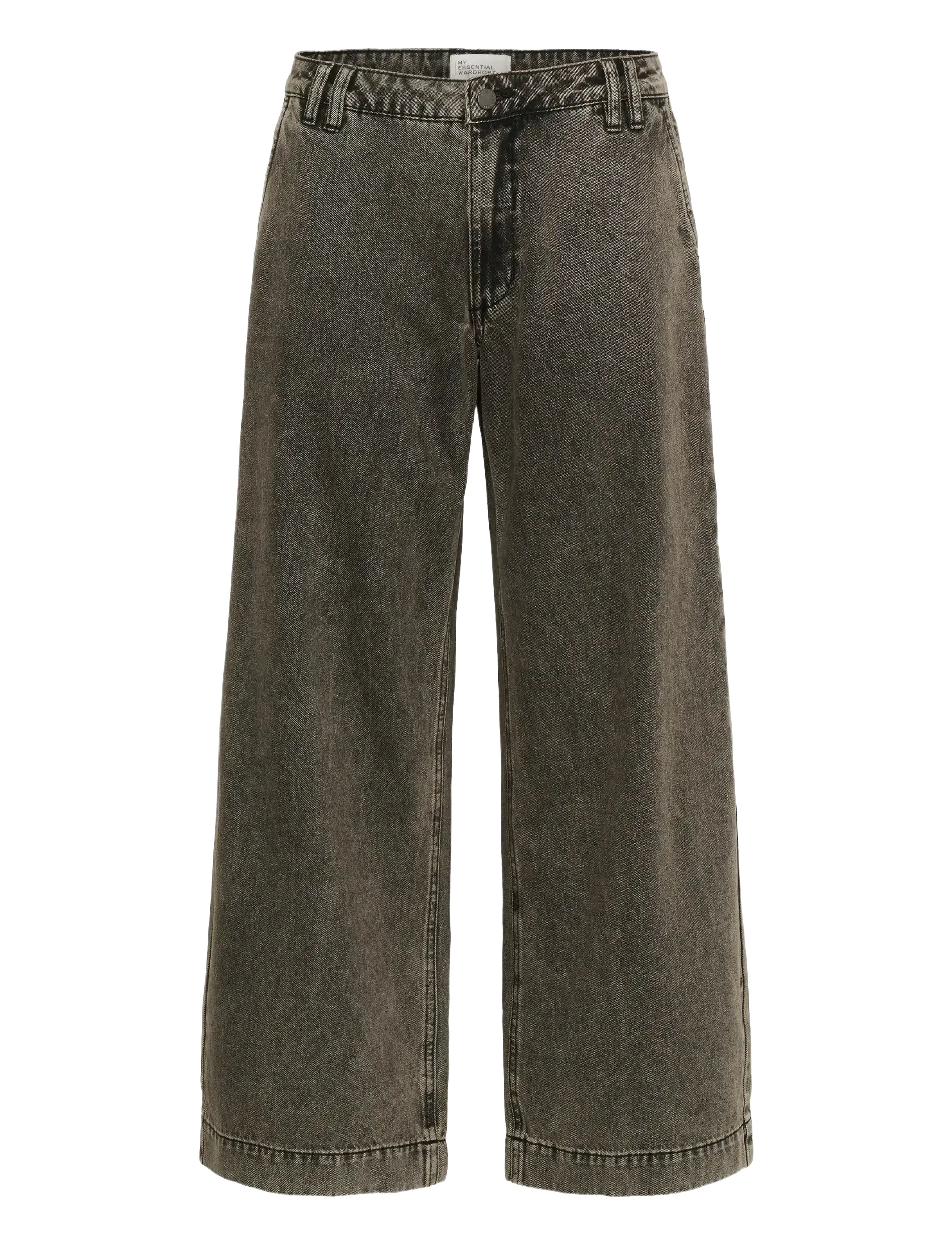 My Essential Wardrobe MWTessa 160 Mid X-Wide - Jeans - MEDIUM GREY DIRTY WASH / green