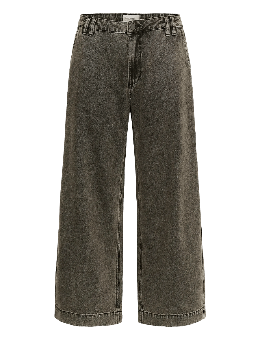 My Essential Wardrobe - MWTessa 160 Mid X-Wide - platūs džinsai - medium grey dirty wash - 1
