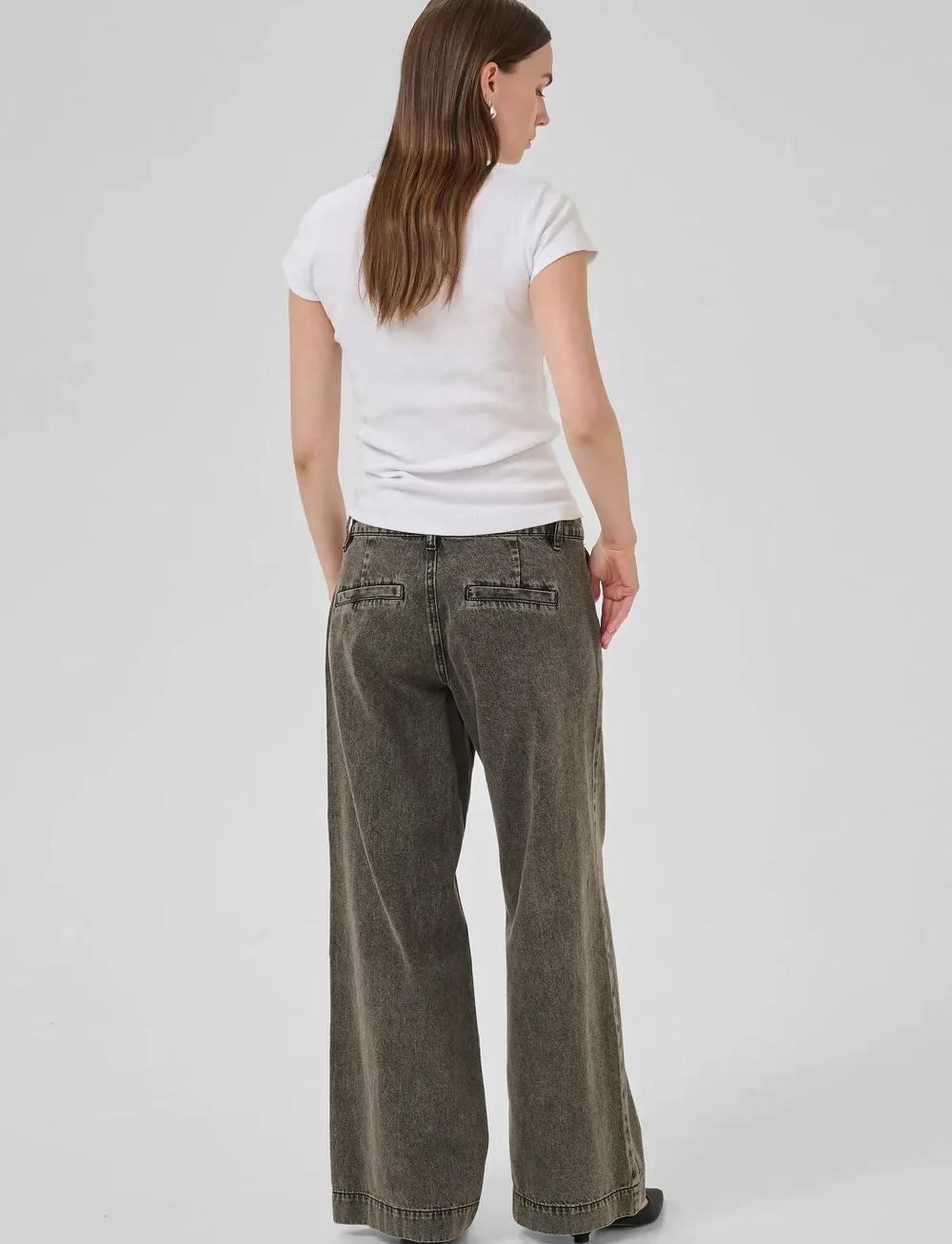 My Essential Wardrobe - MWTessa 160 Mid X-Wide - vida jeans - medium grey dirty wash - 4