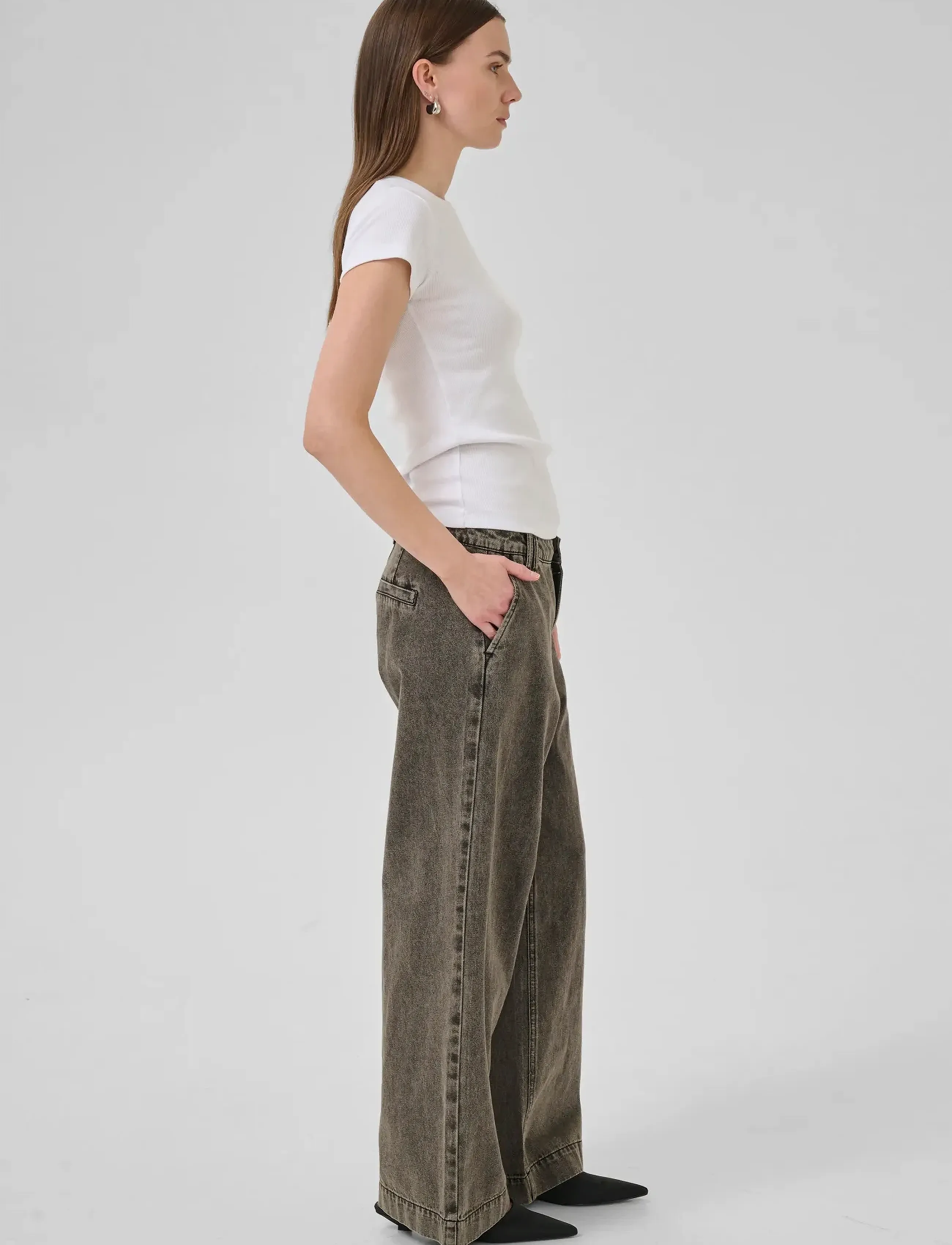 My Essential Wardrobe Mwtessa 160 Mid X-Wide vida jeans dam – bild 5