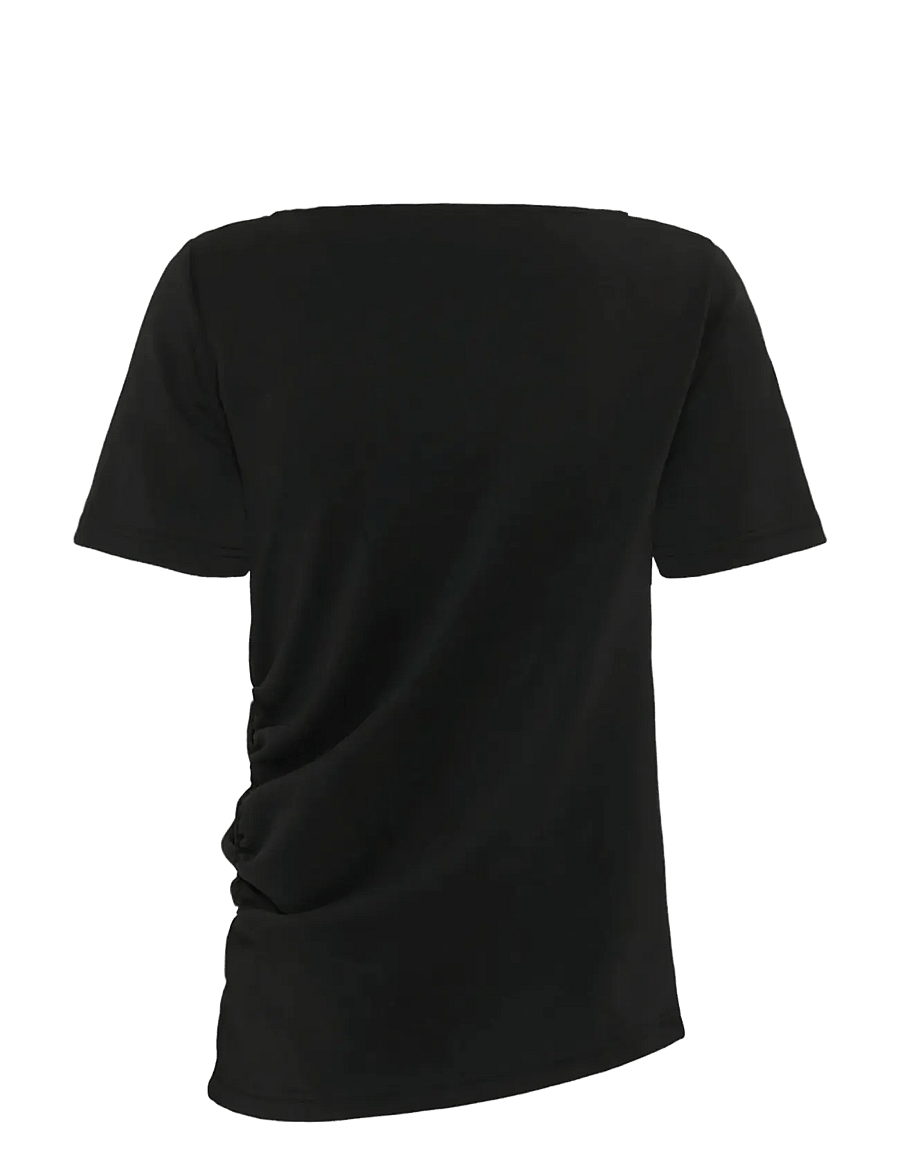 My Essential Wardrobe - MWHelle Asymmetric Tee - t-särgid - black - 1