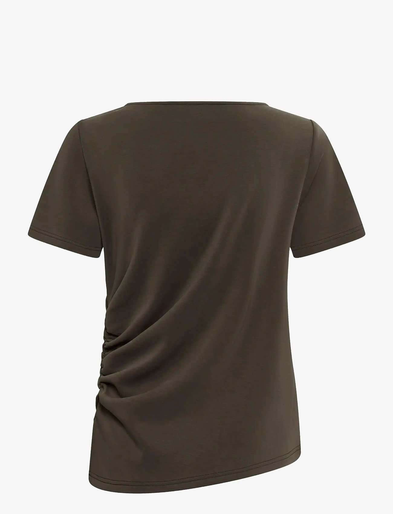 My Essential Wardrobe - MWHelle Asymmetric Tee - t-shirts - major brown - 1