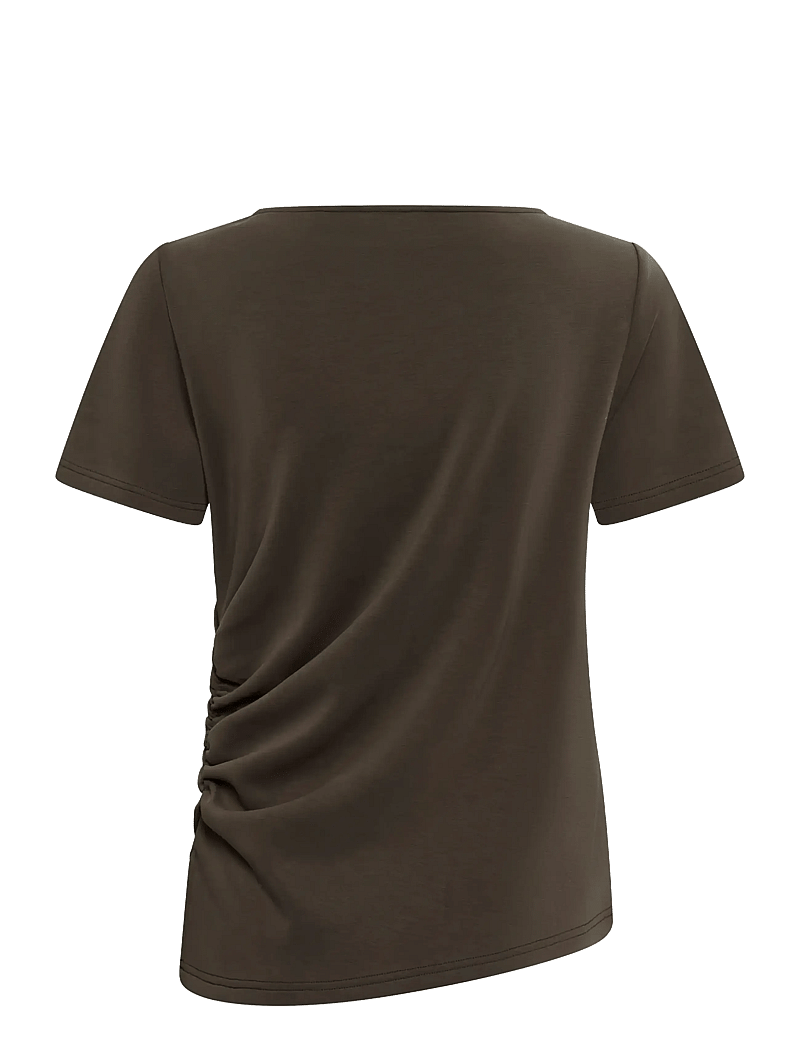My Essential Wardrobe - MWHelle Asymmetric Tee - t-särgid - major brown - 1