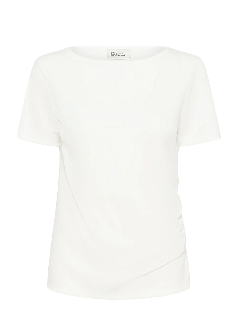 My Essential Wardrobe - MWHelle Asymmetric Tee - t-särgid - snow white - 0