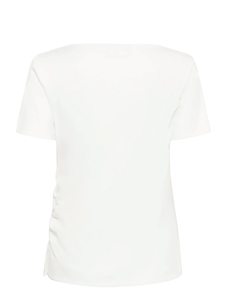My Essential Wardrobe - MWHelle Asymmetric Tee - t-särgid - snow white - 1