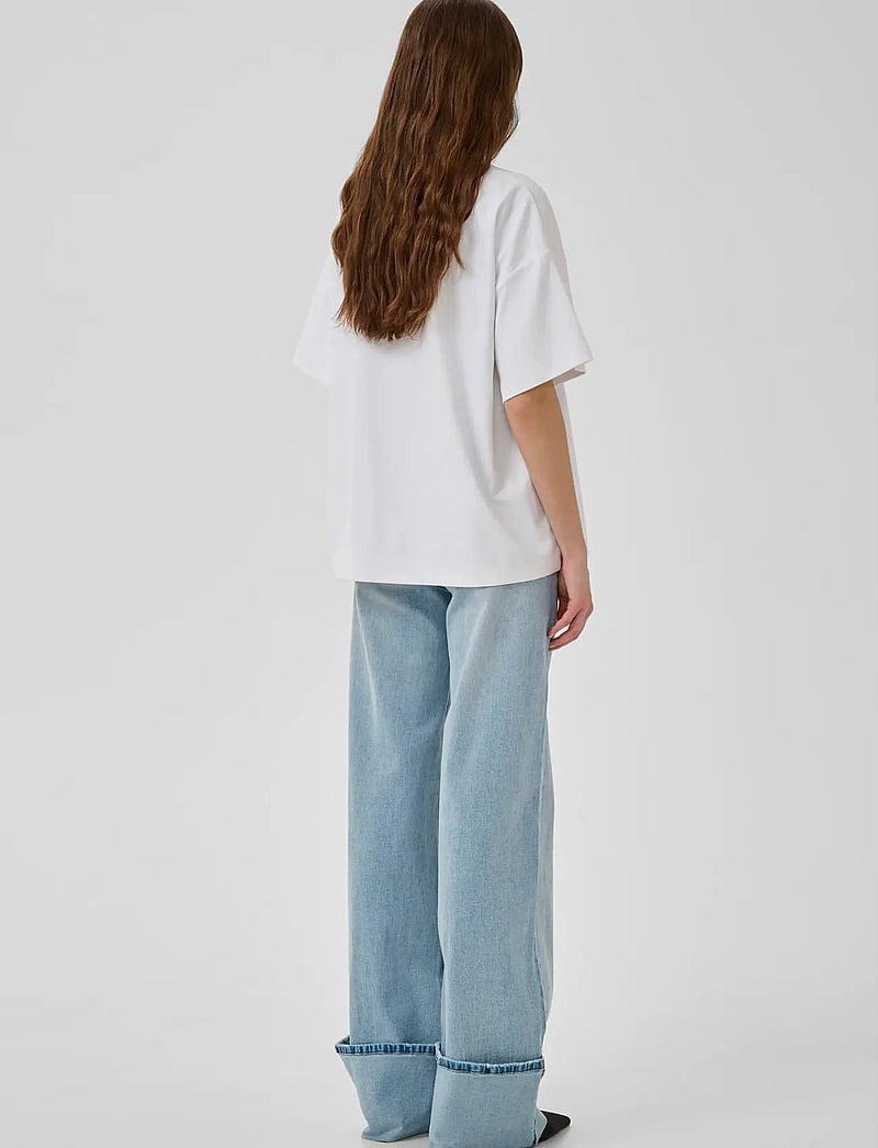 My Essential Wardrobe - MWApir Boxy Tee - t-shirts - snow white - 4