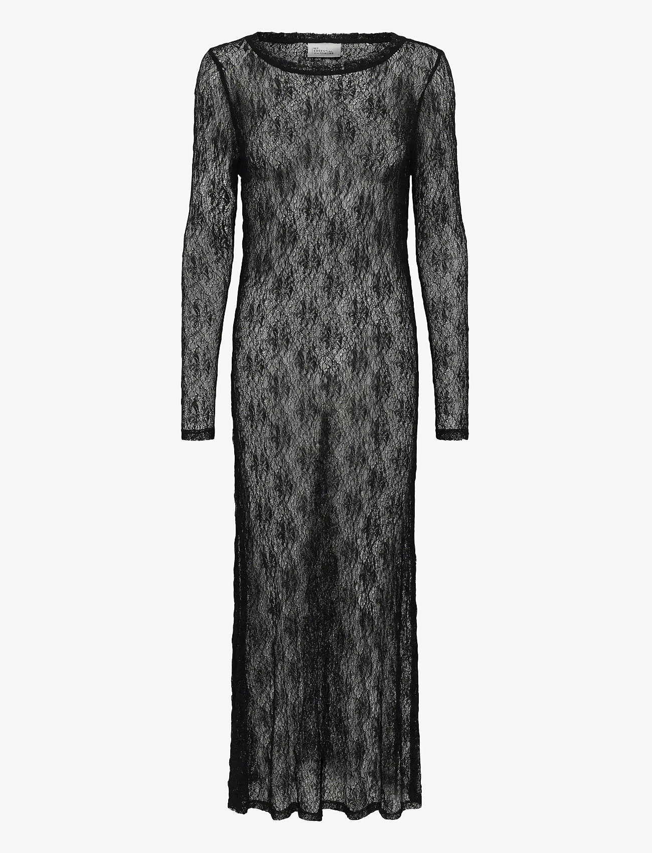 My Essential Wardrobe - MWRita Boatneck LS Dress - blondekjoler - black - 1