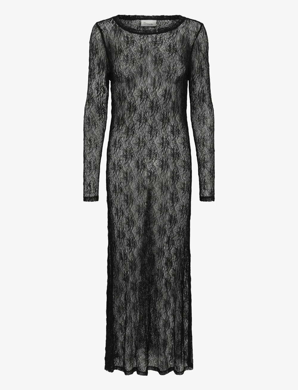 My Essential Wardrobe - MWRita Boatneck LS Dress - spetsklänningar - black - 0