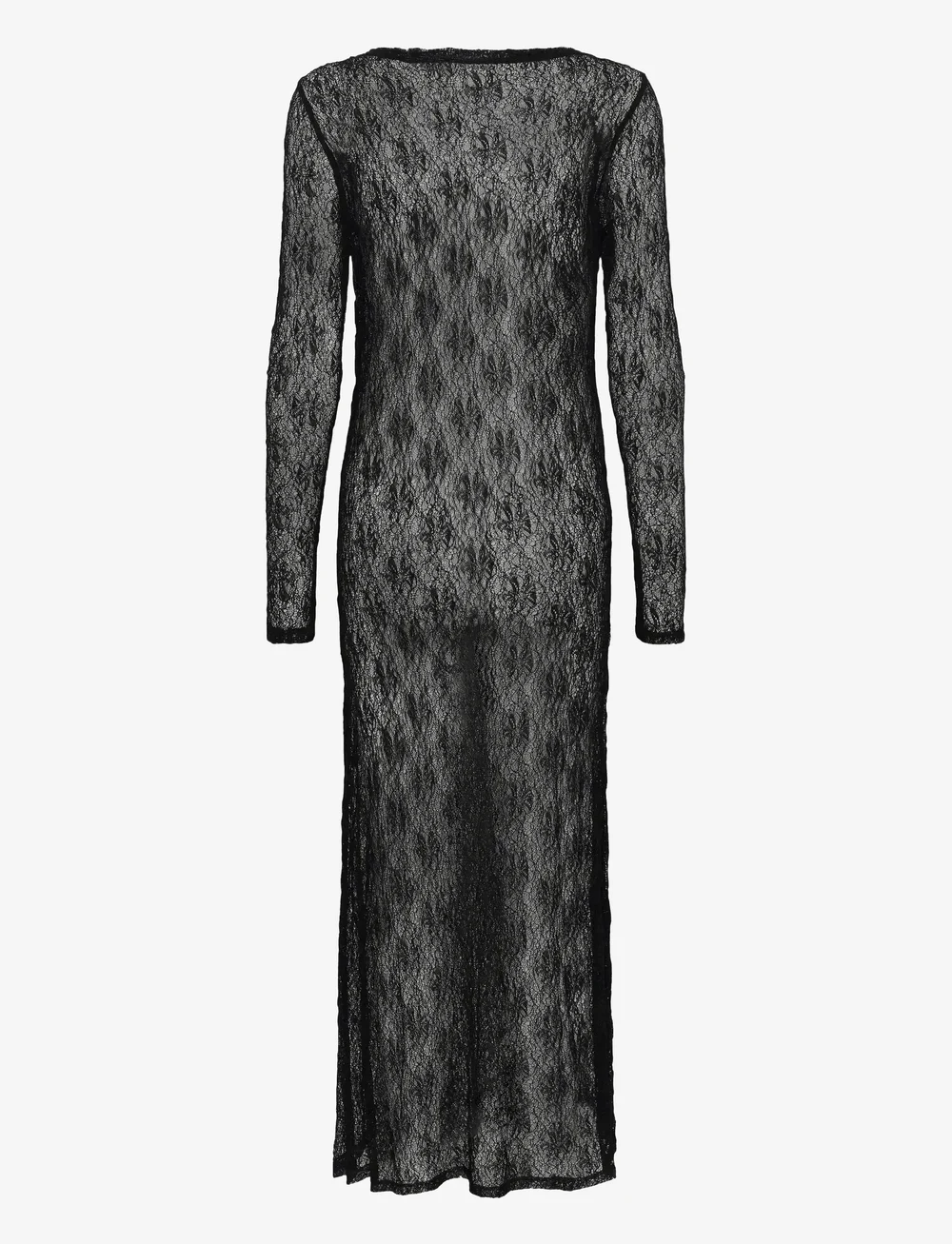 My Essential Wardrobe - MWRita Boatneck LS Dress - spetsklänningar - black - 1