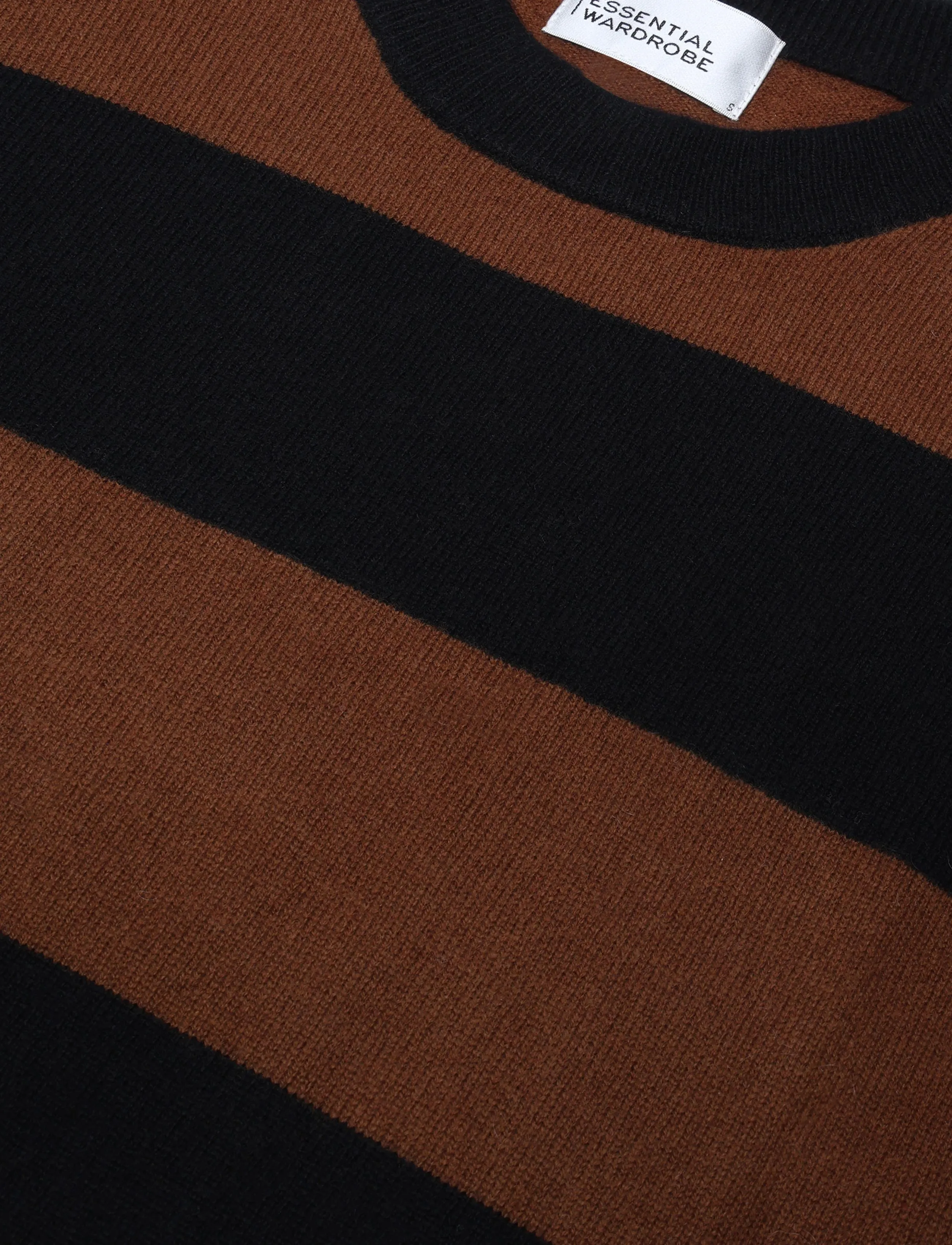 My Essential Wardrobe - MWJola Knit Pullover SS - stickade tröjor - bison w. black stripe - 2