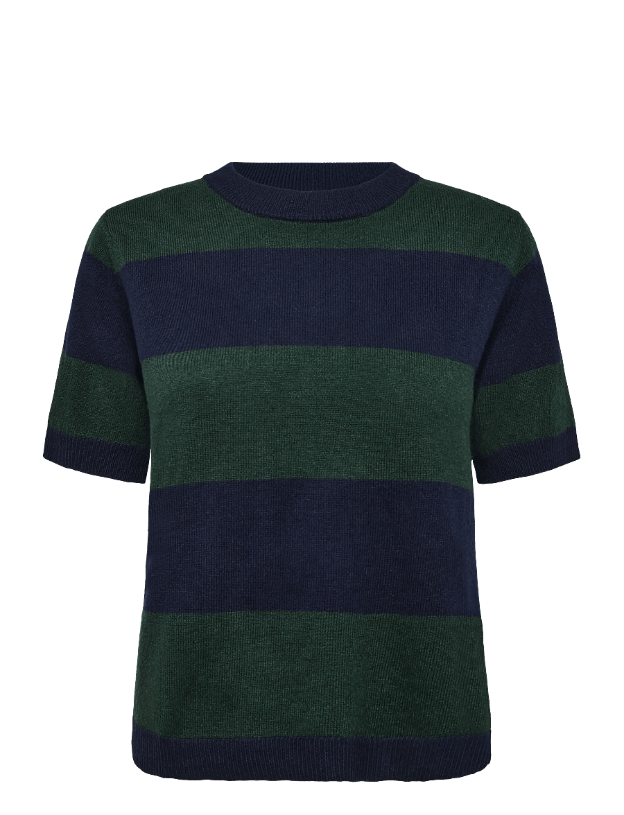My Essential Wardrobe - MWJola Knit Pullover SS - jumpers - douglas w. navy stripe - 0