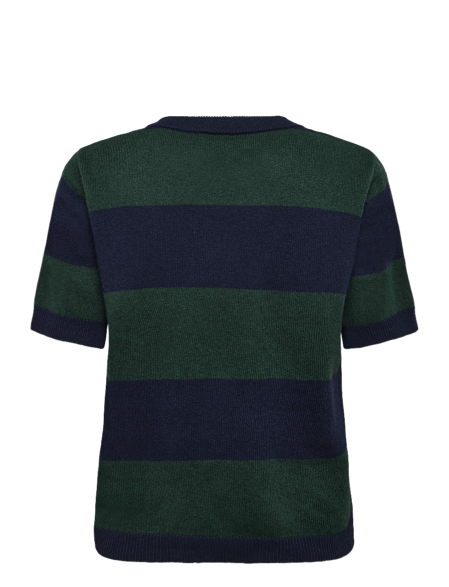 My Essential Wardrobe - MWJola Knit Pullover SS - jumpers - douglas w. navy stripe - 1
