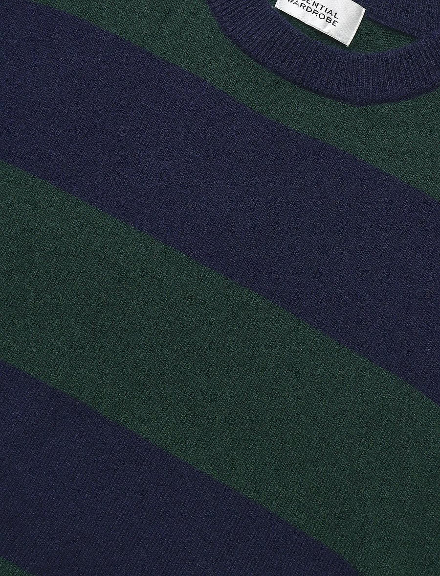 My Essential Wardrobe - MWJola Knit Pullover SS - jumpers - douglas w. navy stripe - 2