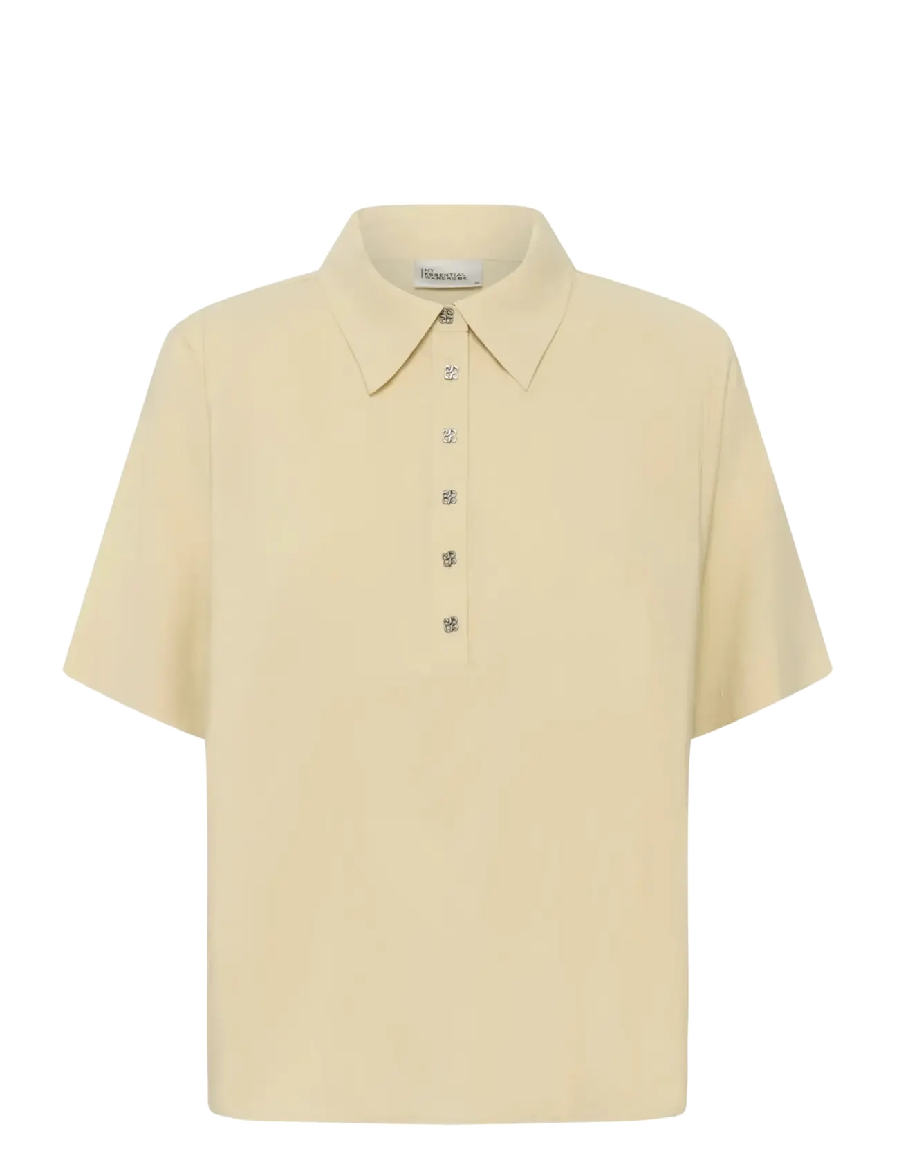 MY ESSENTIAL WARDROBE Mwmindy Polo Tee Gelb - 38 - Damen
