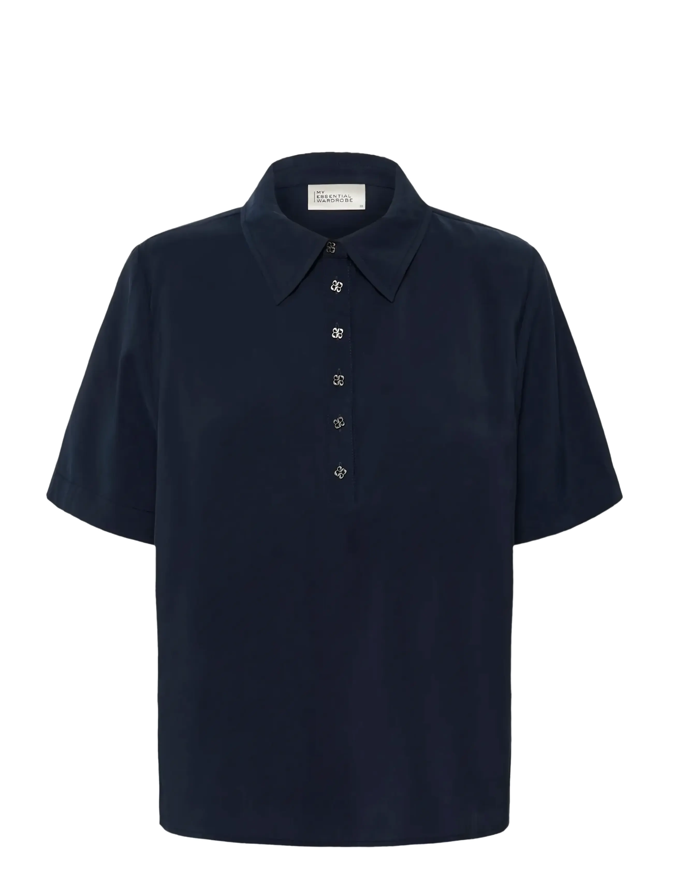 MY ESSENTIAL WARDROBE Mwmindy Polo Tee Navy - 34 - Damen