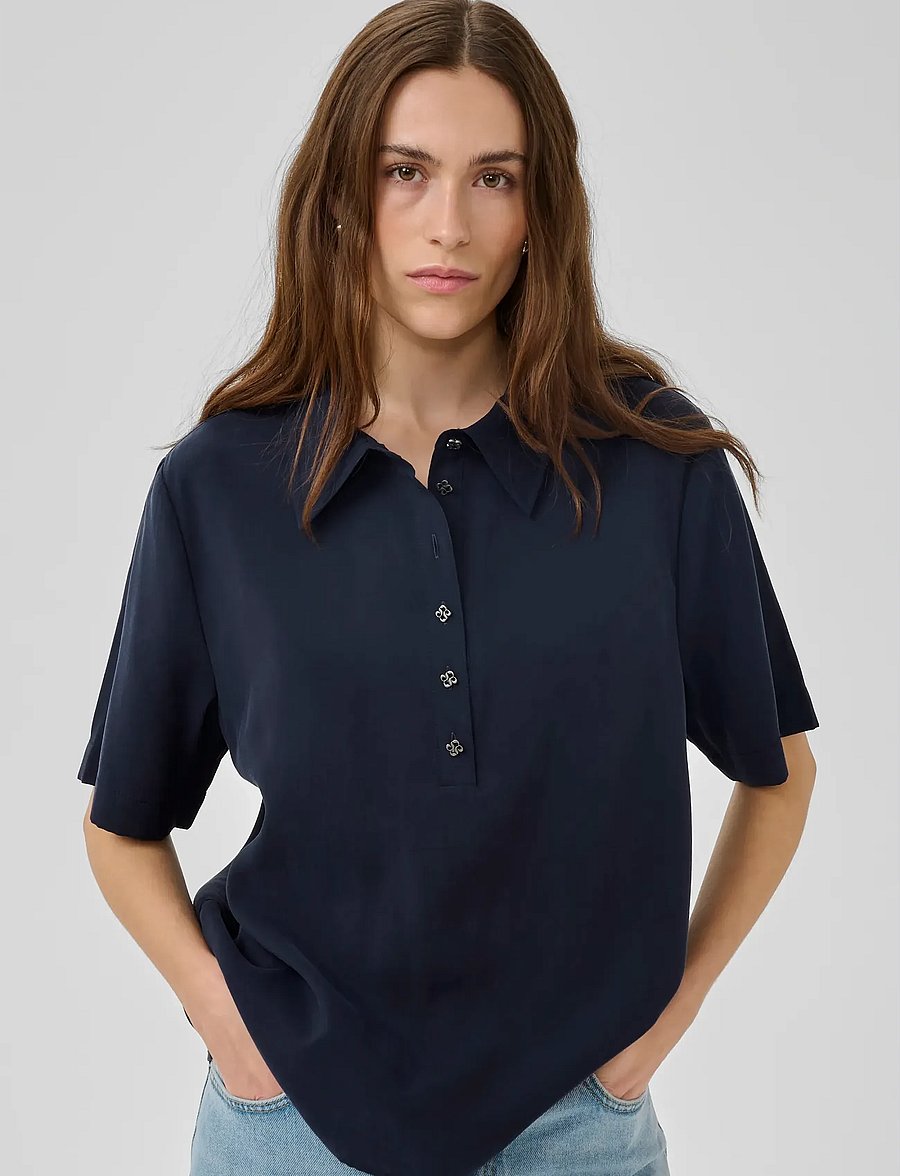 My Essential Wardrobe - MWMindy Polo Tee - polo shirts - dark sapphire blue - 0